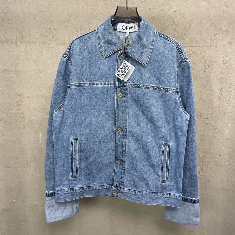 Other LOEWE Water-washed blue label tannin denim jacket Size M / US 6-8 / IT 42-44 - 1 Thumbnail