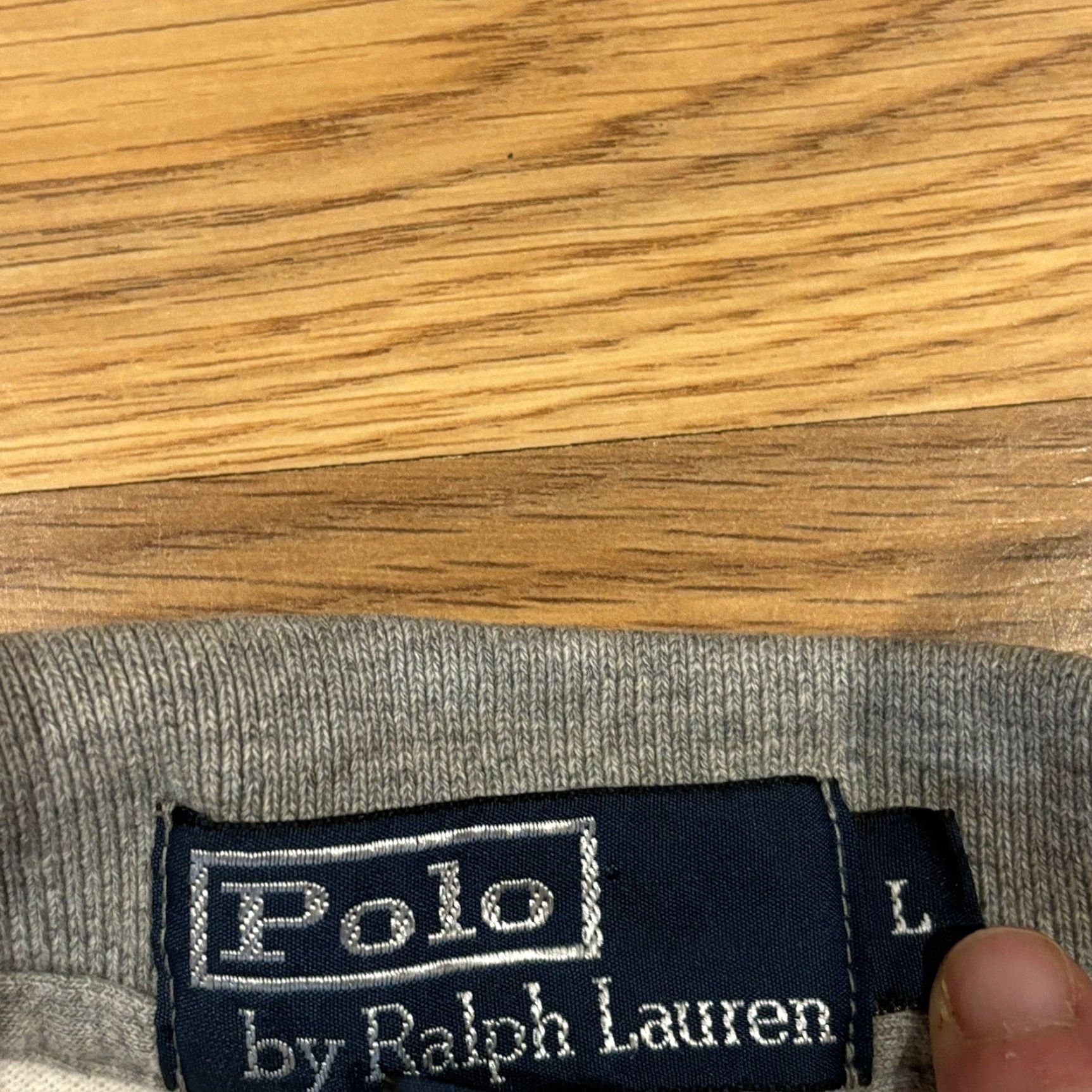 Polo Ralph Lauren Polo Ralph Lauren Shirt Gray Striped Polo Short Sleeve Collared Preppy Mens Sz L Size US L / EU 52-54 / 3 - 6 Thumbnail