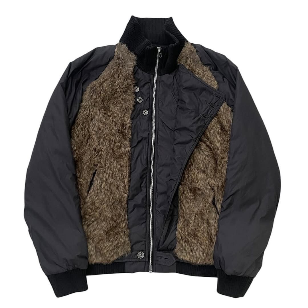 Diesel 00’s DIESEL Fur Black Bomber Jacket Size US M / EU 48-50 / 2 - 3 Thumbnail