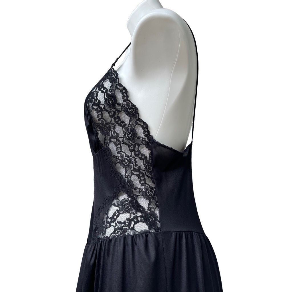Other ILGWU Fifth Avenue Womens Maxi slip Dress Lace Open Back Str Size XL / US 12-14 / IT 48-50 - 4 Thumbnail