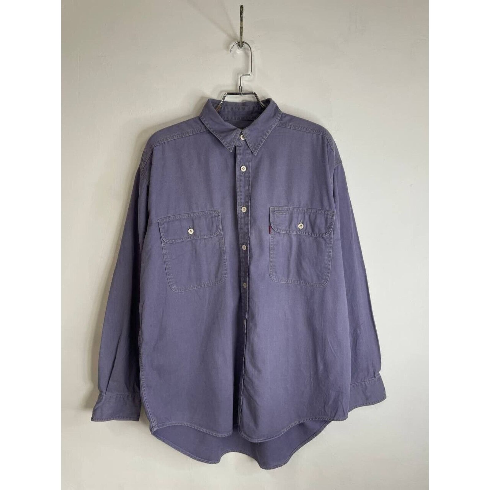 Levi's × Vintage Vintage Levi’s Shirt Button-Up Faded Purple USA Made Size L Size US L / EU 52-54 / 3 - 1 Thumbnail