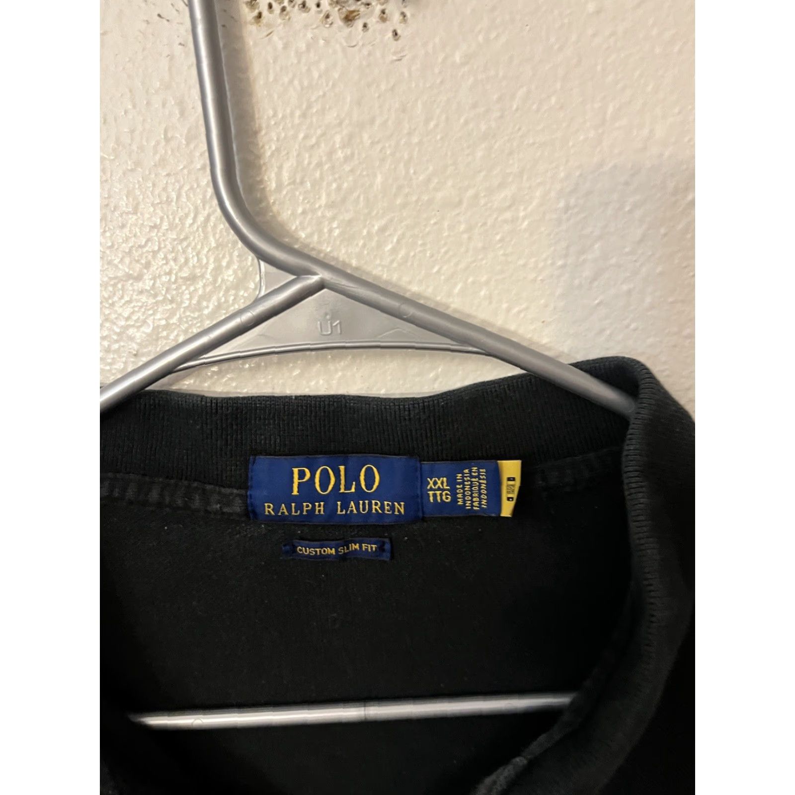 Polo Ralph Lauren Polo Ralph Lauren Custom Fit Shirt Adult 2XL Black Short Sleeve Cotton Logo Embroidered Slim Button Collared Mens Size US XXL / EU 58 / 5 - 2 Thumbnail