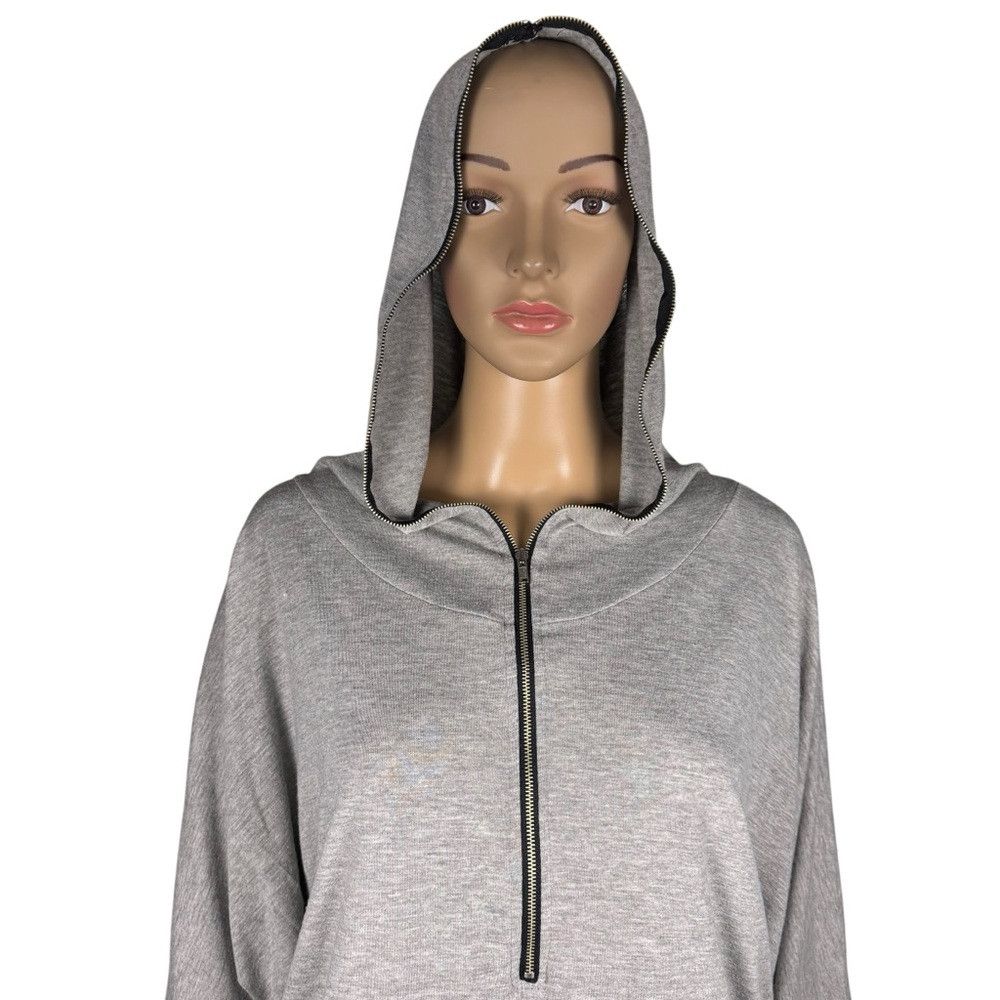 Vintage Havana Vintage Havana 3/4 Sleeve Hoodie Grey Top Size L Size L / US 10 / IT 46 - 2 Thumbnail