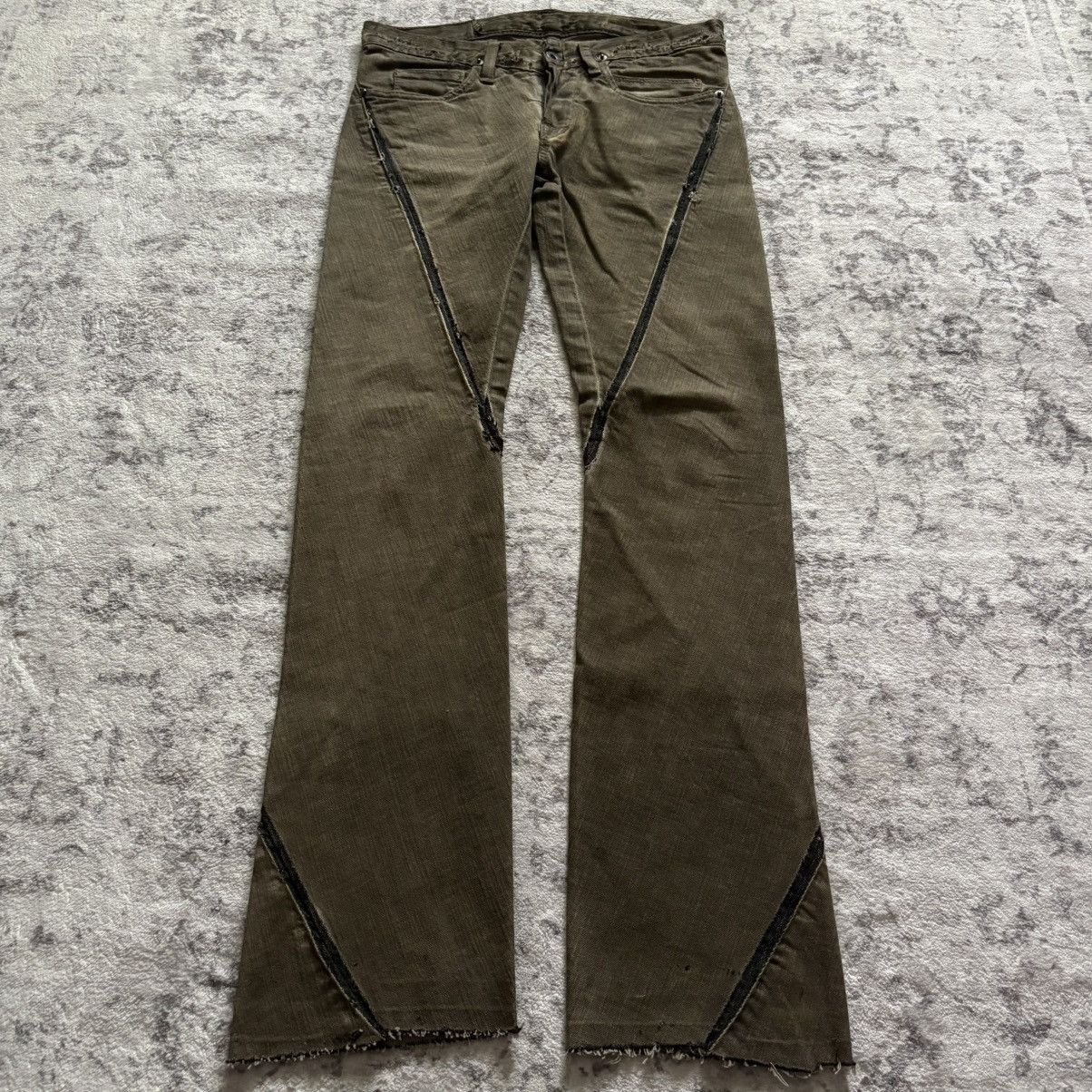 Olmar and Mirta Drkshdw Bias Cut Jeans Rick Owens DRKSHDW