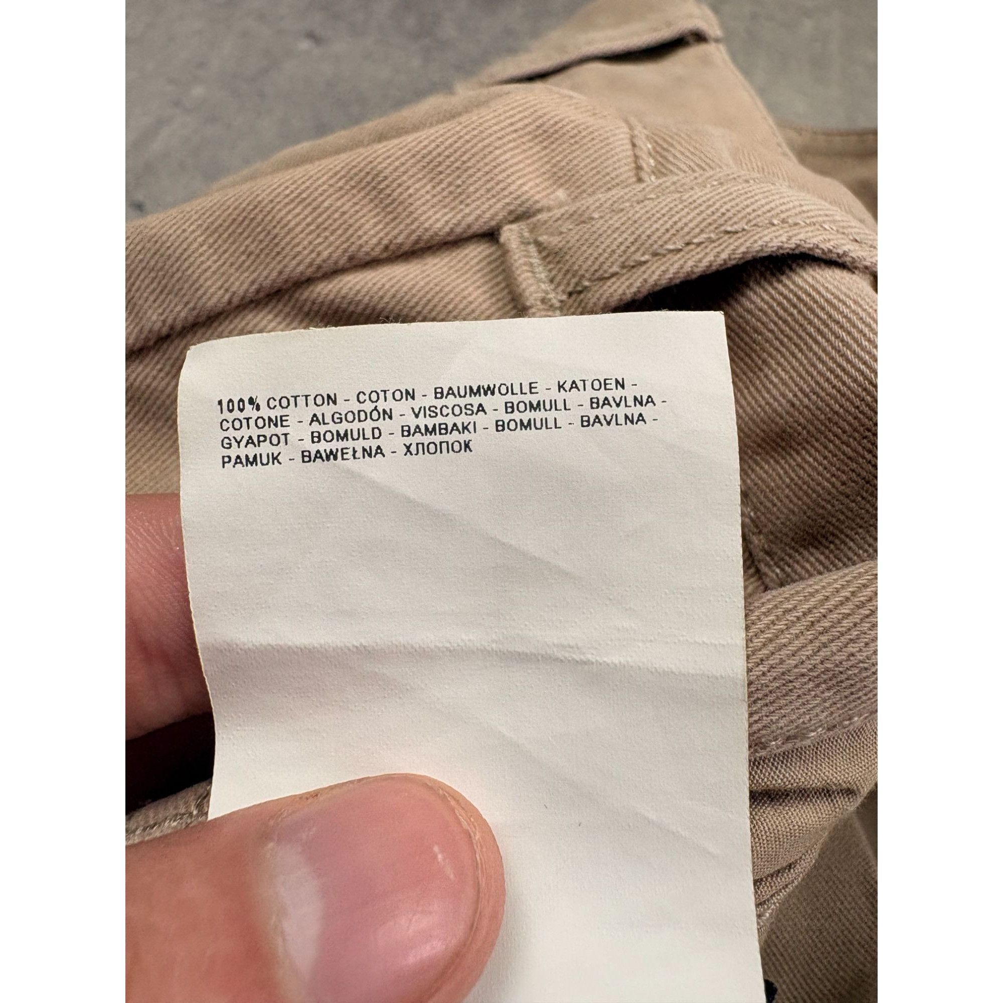 Napapijri NAPAPIJRI Men’s Cargo Pants Size W36 Beige Khaki Military Ta Size US 36 / EU 52 - 7 Thumbnail