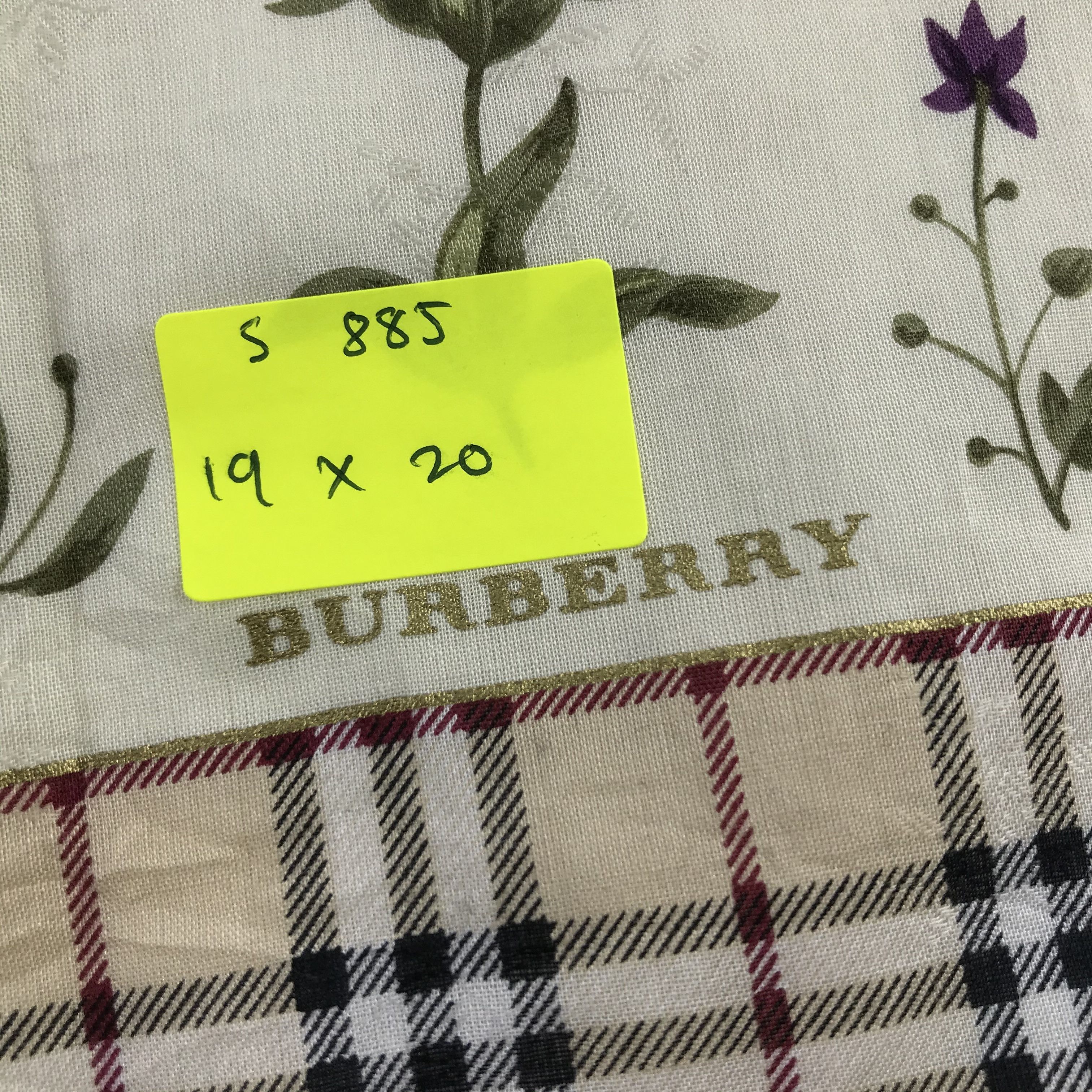 Burberry × Vintage Burberry Bandana / Handkerchief / Neckerchief - S885 Size ONE SIZE - 5 Thumbnail