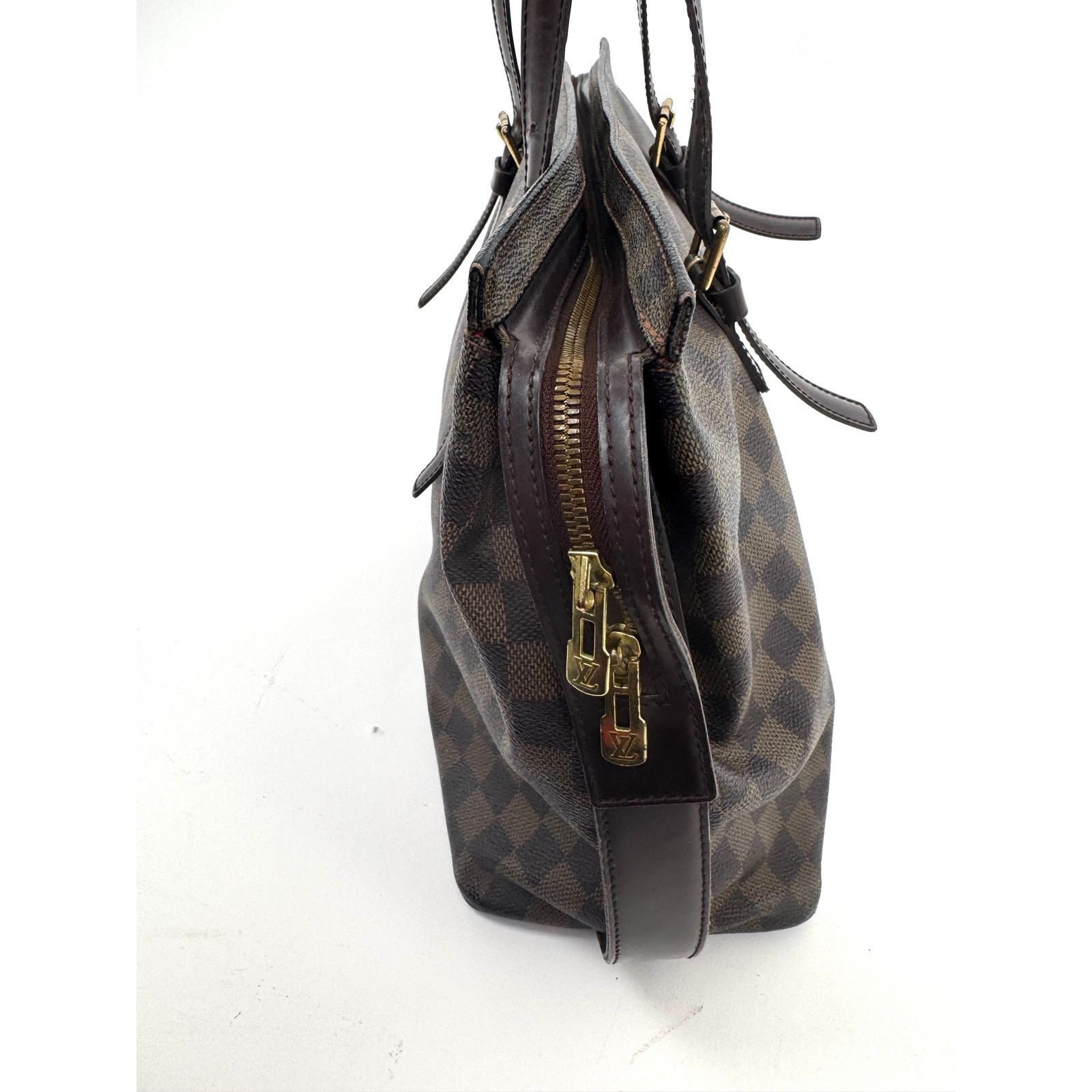 Louis Vuitton Louis Vuitton Brown Damier Ebene Chelsea Top Zip Tote Bag Size ONE SIZE - 6 Thumbnail