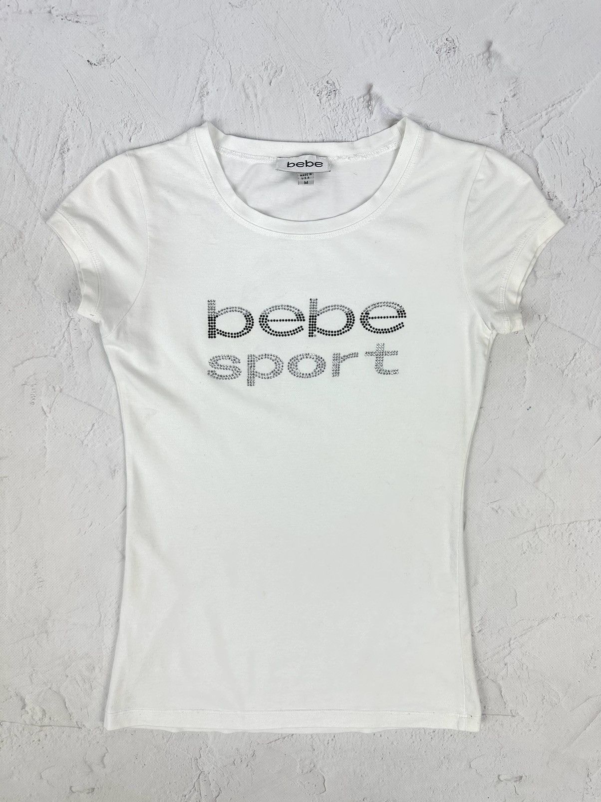 Vintage Vintage Bebe Sport White Tee Size M / US 6-8 / IT 42-44 - 1 Thumbnail
