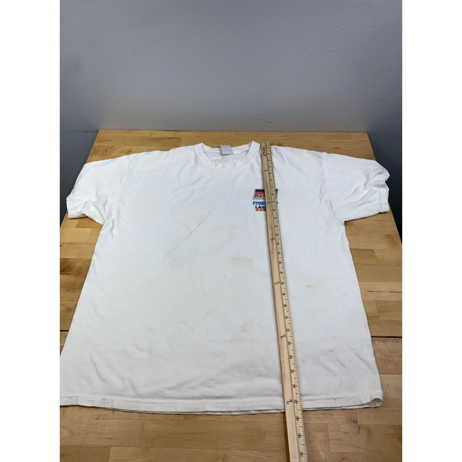 Hanes VINTAGE Hanes Mazada Racing Shirt XL White Crew Neck Short Sleeve Men T-Shirt Y2K Racing Cars Summer 11830 Size US XL / EU 56 / 4 - 6 Thumbnail