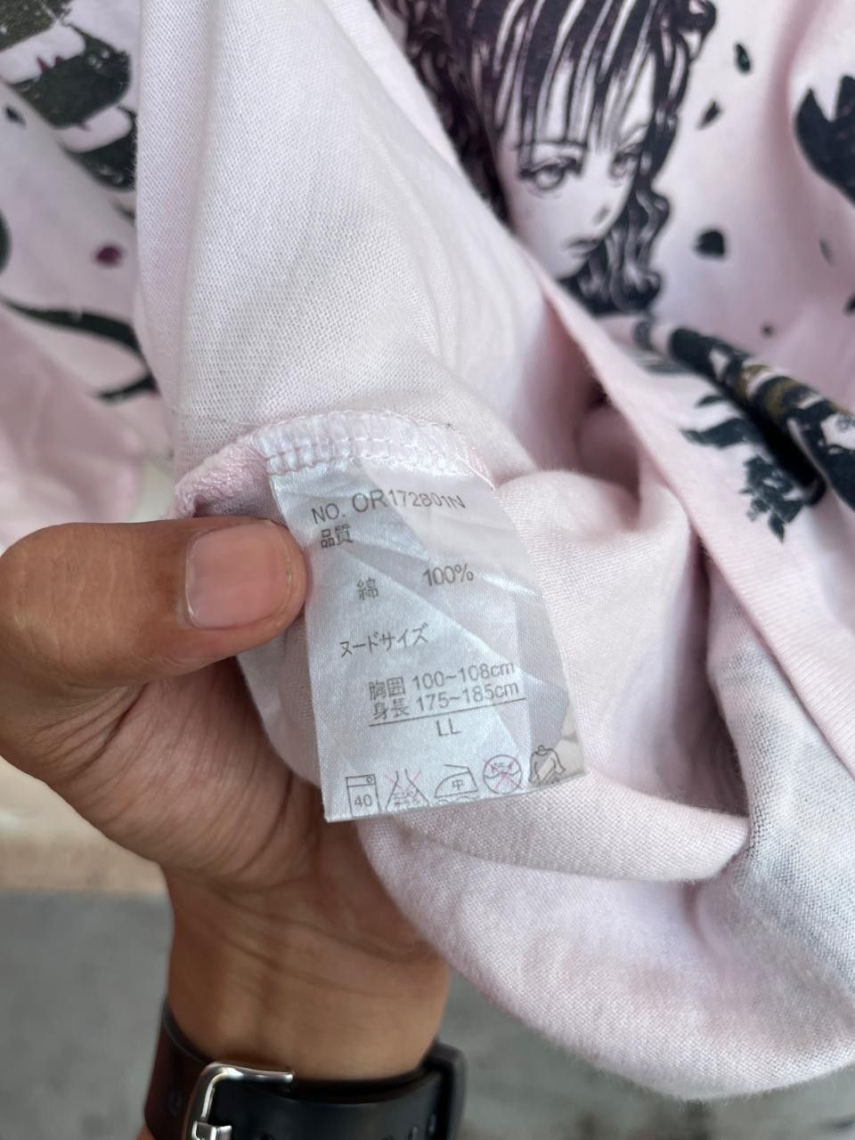 Japanese Brand Vintage Y2K Japanese Geisha Anime Graphic Tee Pink Grunge Size US M / EU 48-50 / 2 - 2 Thumbnail