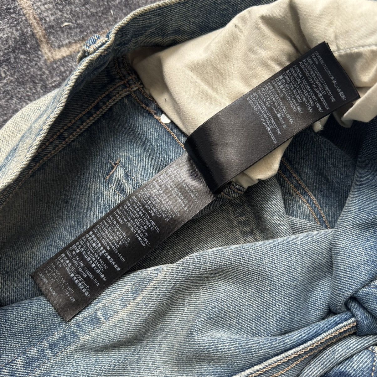 Balenciaga Balenciaga logo patch inside-out denim jeans M Size US 34 / EU 50 - 13 Thumbnail