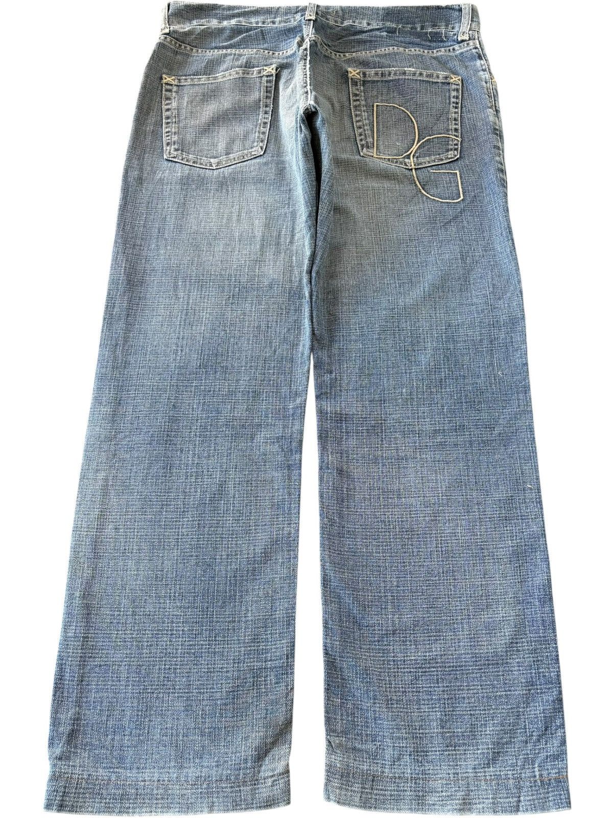Dolce & Gabbana Vintage Dolce Gabbana Bandana Mud Wash Distress Baggy Jeans Size US 35 - 2 Thumbnail