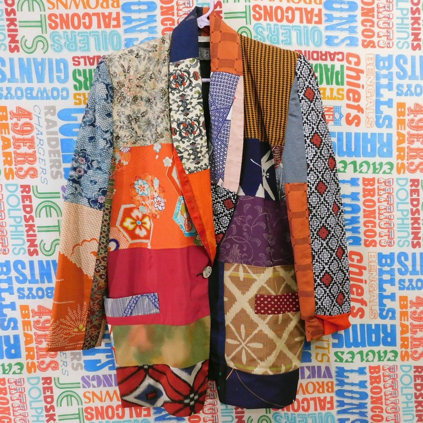 Other Vintage Claudia Grau Patchwork Blazer Jacket Size 4P 80s Size S / US 4 / IT 40 - 1 Thumbnail