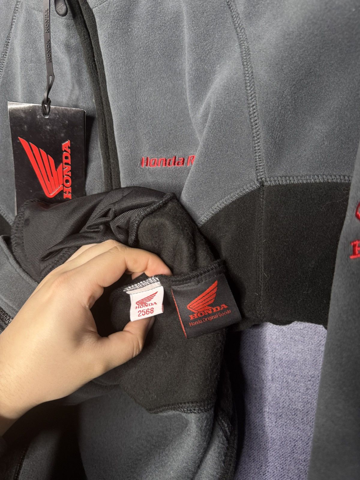 Honda NEW Vintage Honda F1 Racing Fleece Jacket Full Zip Woman 12 Size XL / US 12-14 / IT 48-50 - 11 Thumbnail