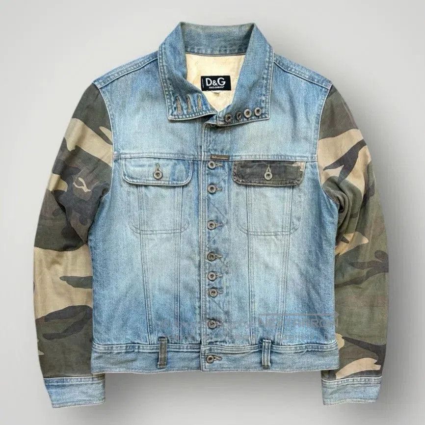 Dolce & Gabbana Dolce & Gabbana Denim Camo Jacket. Size US M / EU 48-50 / 2 - 5 Thumbnail