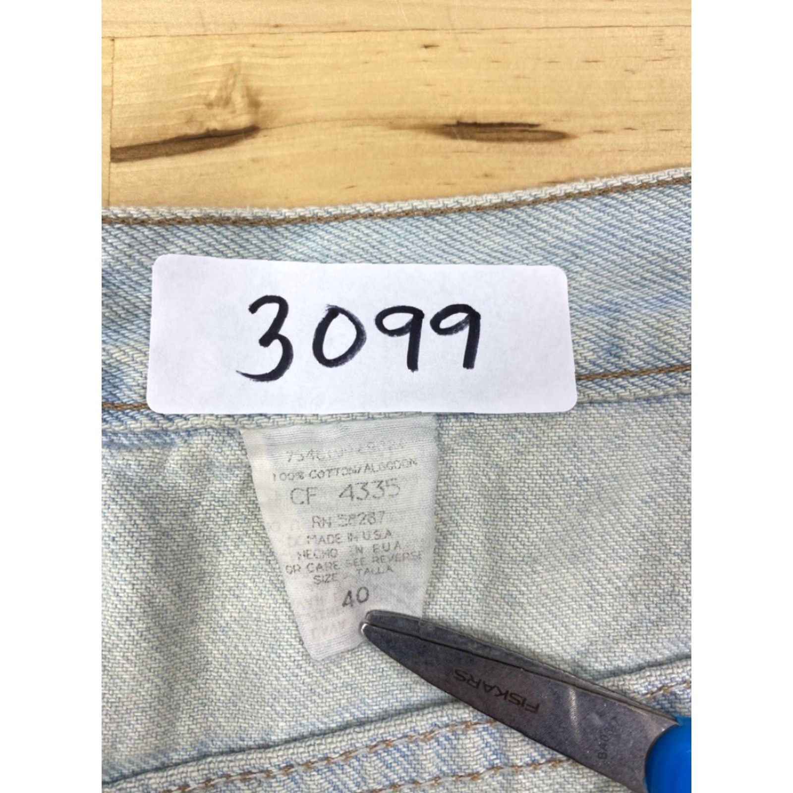 Denime VINTAGE Unbranded Denim Shorts Men 40 Blue Stone Wash 90s Casual Jeans 40 in Waist Mens Size US 40 / EU 56 - 3 Thumbnail