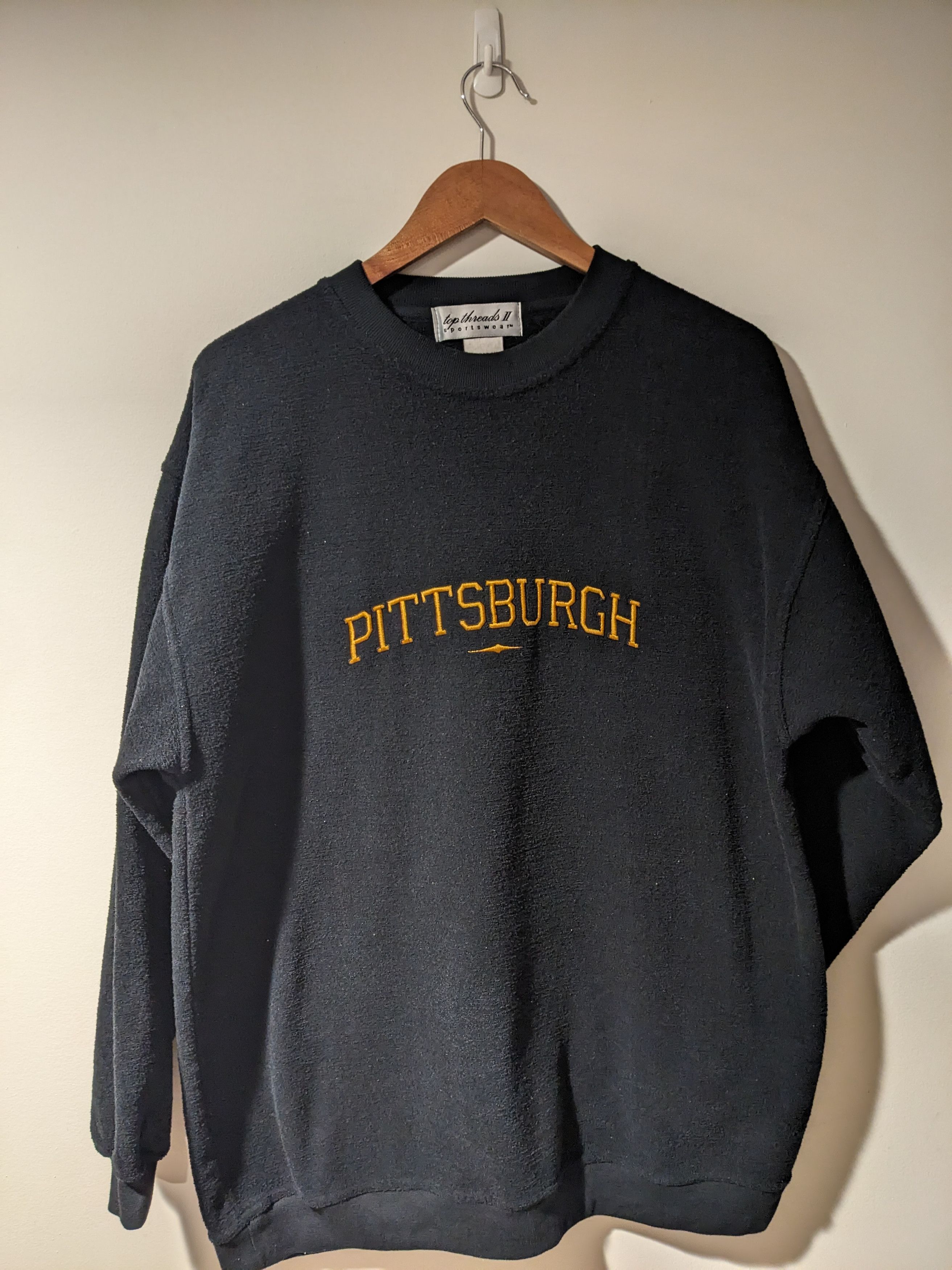 NFL × Vintage Vintage 90s Pittsburgh Steelers NFL Football Logo Sweatshirt Size US L / EU 52-54 / 3 - 1 Thumbnail