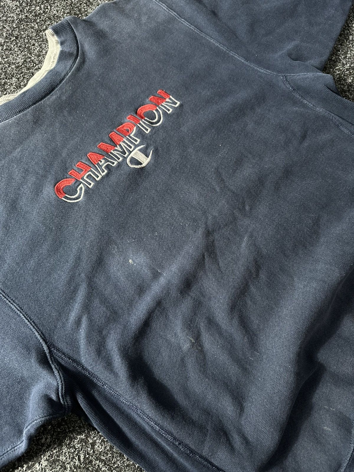 Champion × Vintage 🚨1980s OG VINTAGE CHAMPION BLUE SWEATSHIRT USA MENS RARE Size US XL / EU 56 / 4 - 5 Thumbnail