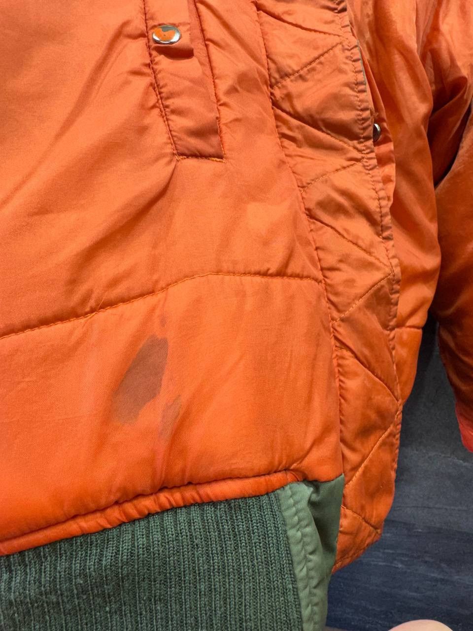Other Vintage MA-1 Flight Bomber Jacket Reversible Green Orange Size US L / EU 52-54 / 3 - 22 Thumbnail