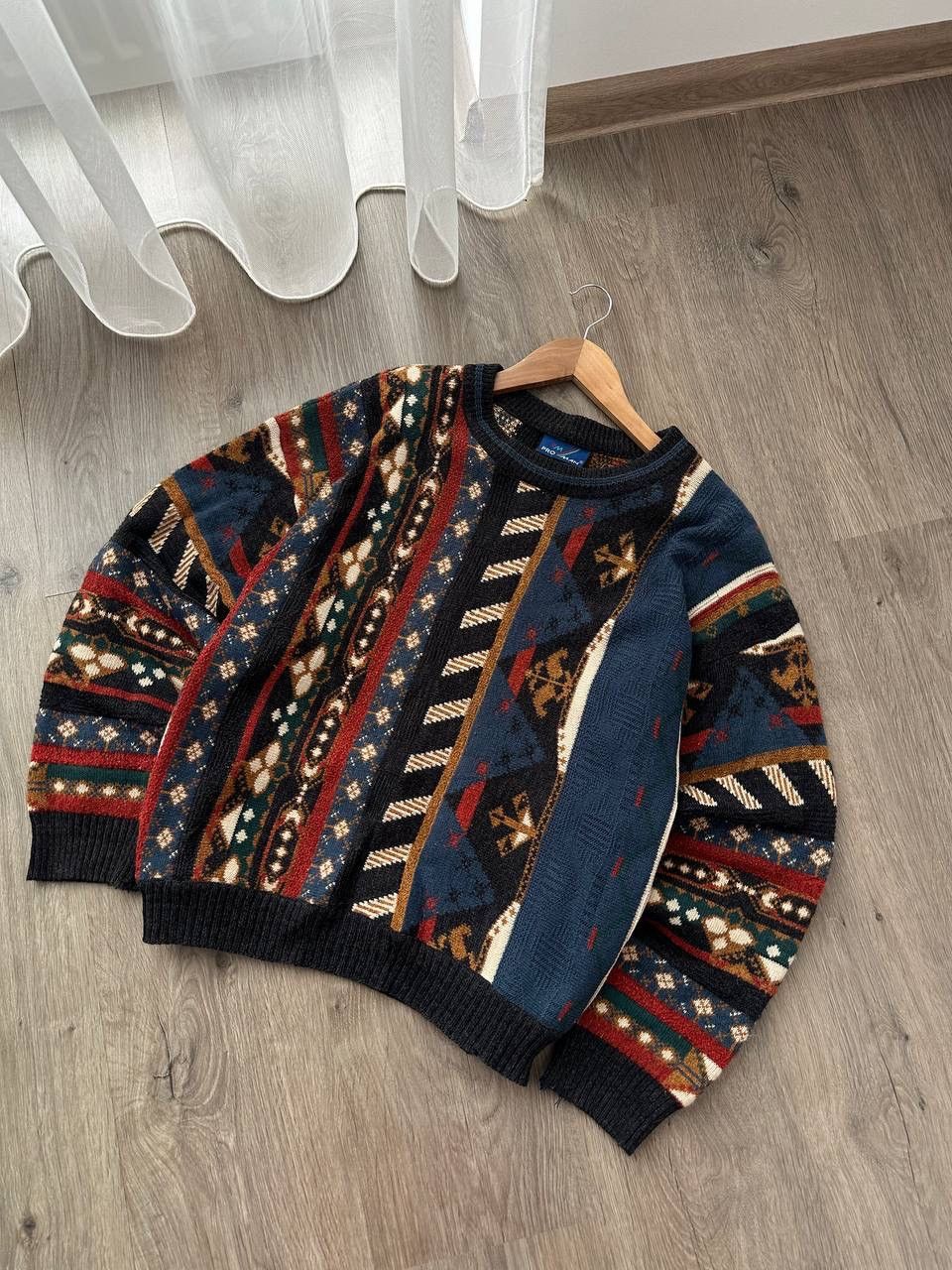 Carlo Colucci × Coogi × Vintage Vintage Coogi Style Knit Y2K Style Sweater Size US M / EU 48-50 / 2 - 8 Thumbnail