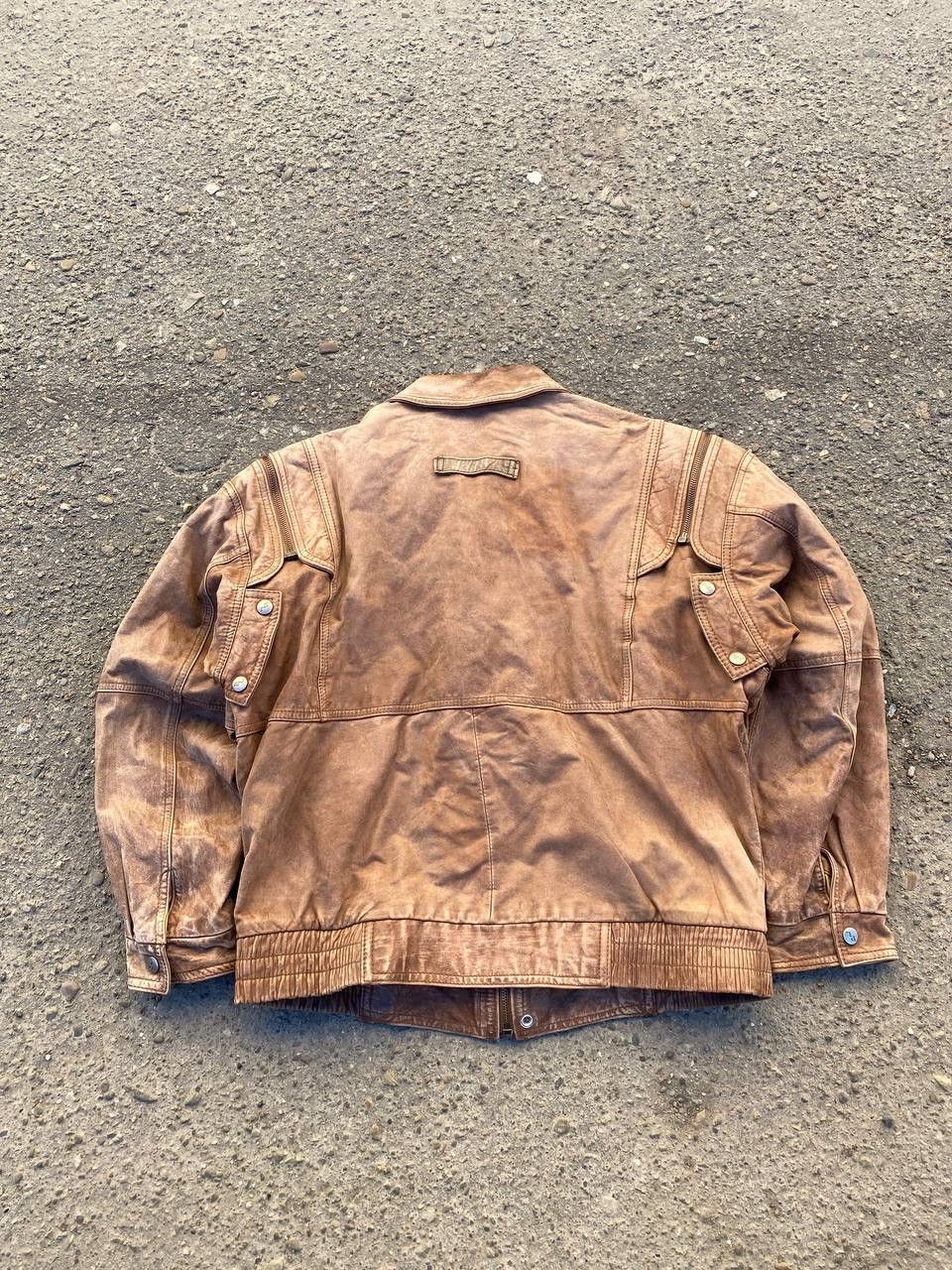 Other Avant Garde Leather Junya Watanabe style brown faded jacket Size US XL / EU 56 / 4 - 11 Thumbnail