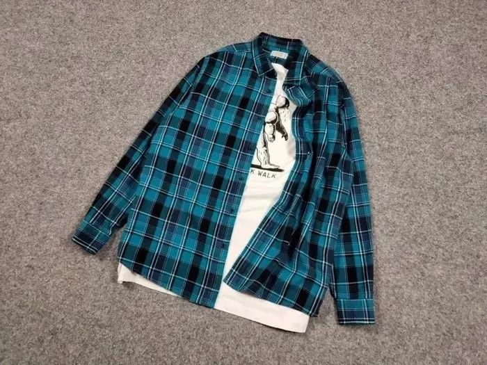 Flannel Vintage Flannel Shirt Travis Scott Style Streetwear Hype Size US L / EU 52-54 / 3 - 2 Thumbnail