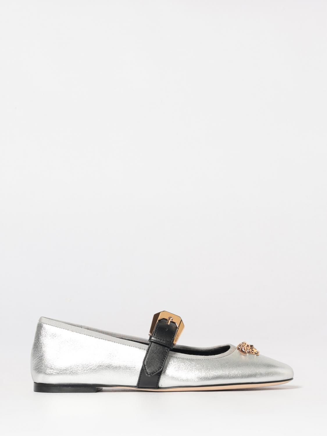Versace Versace Ballet Flat Woman Silver Size US 8 / IT 38 - 1 Thumbnail