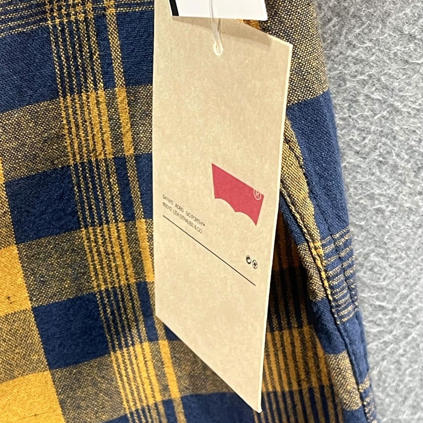 Levi's VINTAGE Levi's Shirt Mens 2XL Blue Yellow Plaid Short Sleeve Button Down Ernie Casual Size US XXL / EU 58 / 5 - 5 Thumbnail