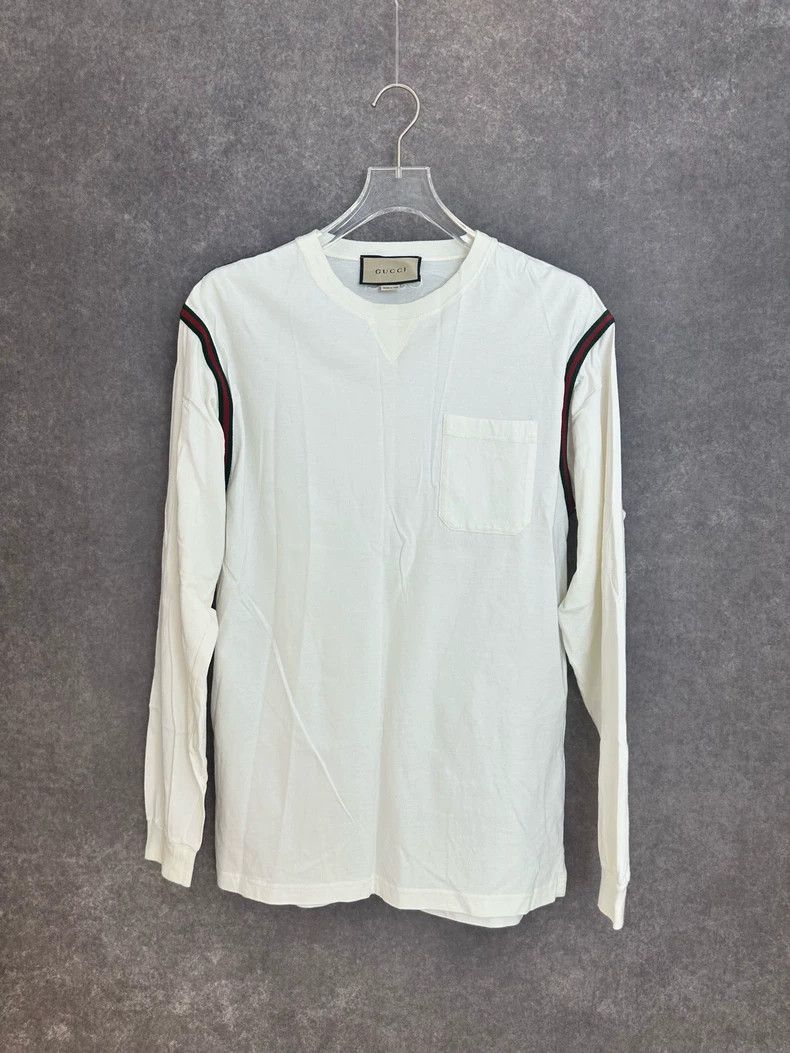 Gucci Gucci FW23 Striped Chest Pocket Long Sleeve - dmc Size US S / EU 44-46 / 1 - 1 Thumbnail
