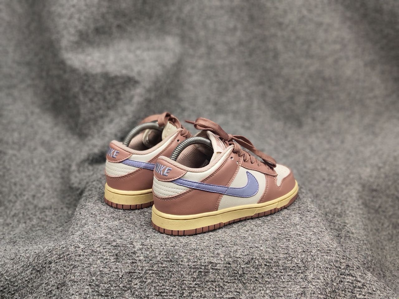 Nike Nike Dunk Low Pink Oxford Purple White Sneaker Vintage Style Size US 5.5 / IT 35.5 - 16 Thumbnail
