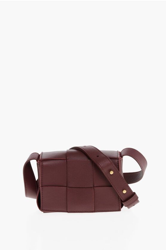 Bottega Veneta Nappa Intreccio Mini Bag in Red, Women's