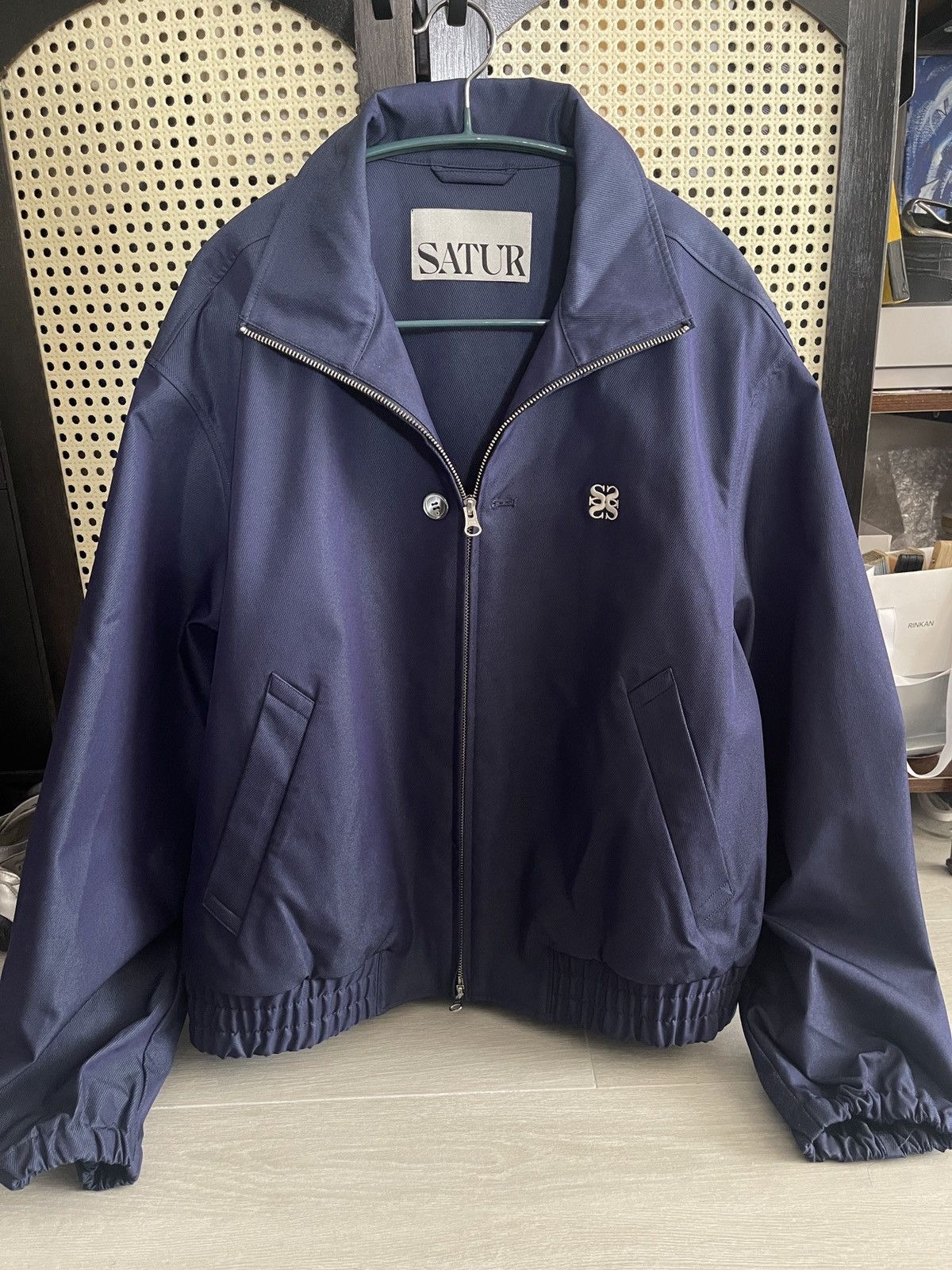 Other SATUR Navy Cropped Jacket Size US M / EU 48-50 / 2 - 1 Thumbnail