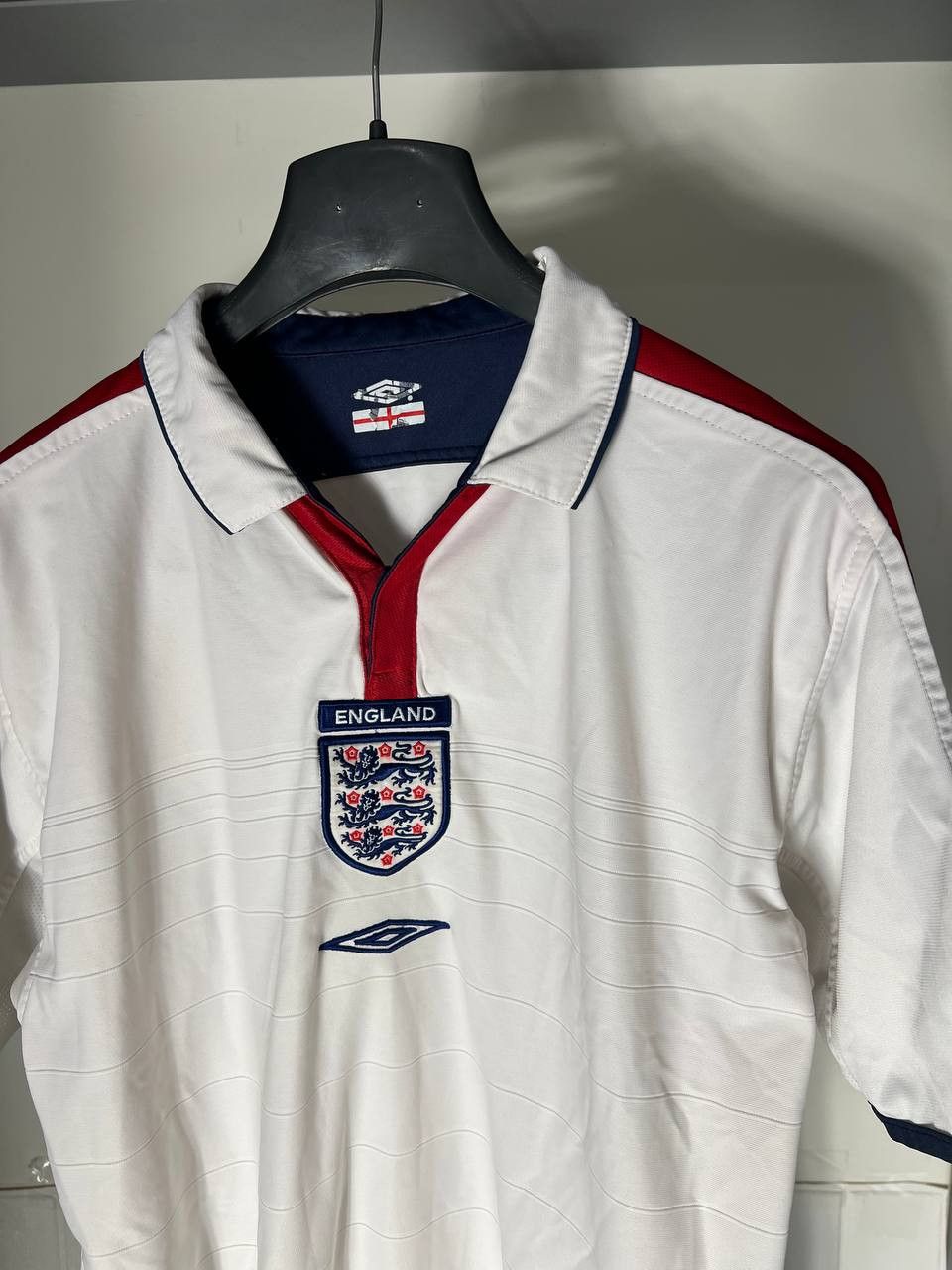 Umbro VINTAGE UMBRO ENGLAND RETRO SOCCER JERSEY MANCHESTER 90s Y2K Size US M / EU 48-50 / 2 - 11 Thumbnail