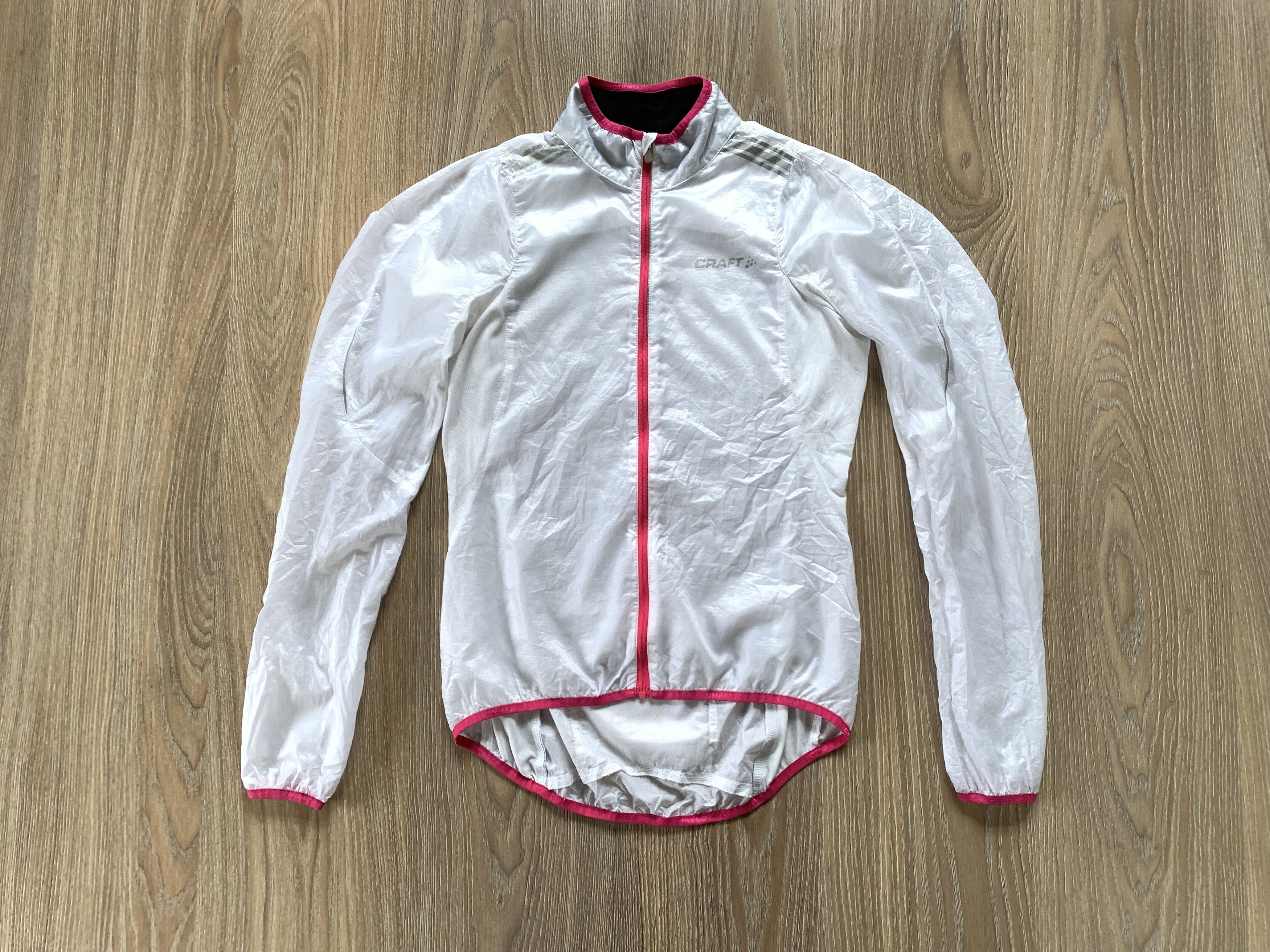 Sports Specialties Craft Lightweight White Running Windbreaker Jacket Size S / US 4 / IT 40 - 2 Thumbnail