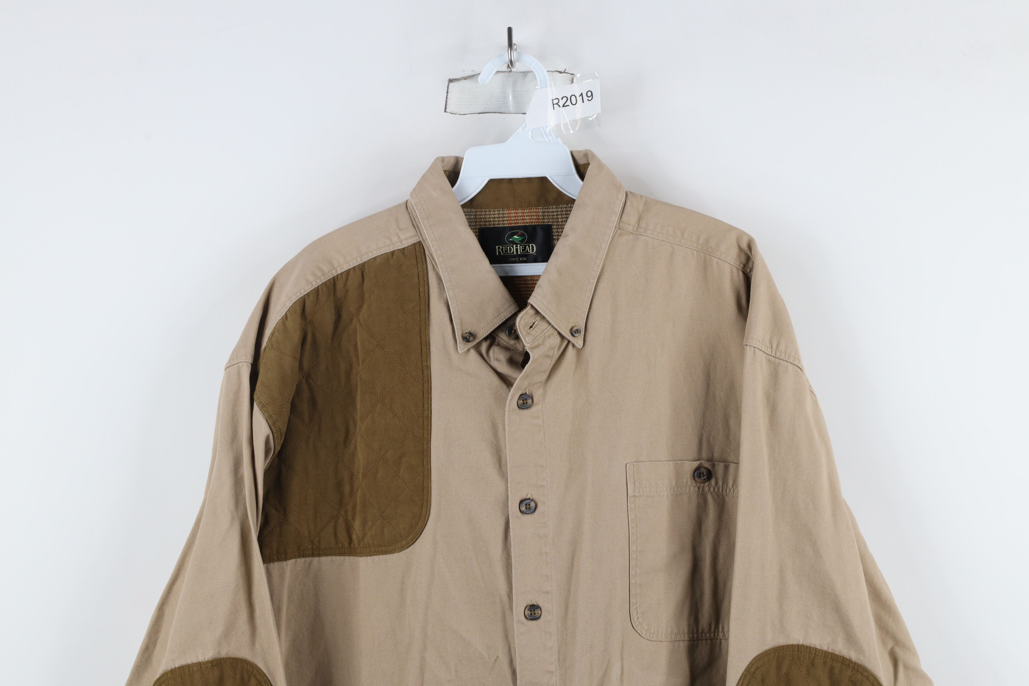 Vintage Vintage 90s Streetwear Patch Shooting Button Down Shirt Size US XL / EU 56 / 4 - 2 Thumbnail