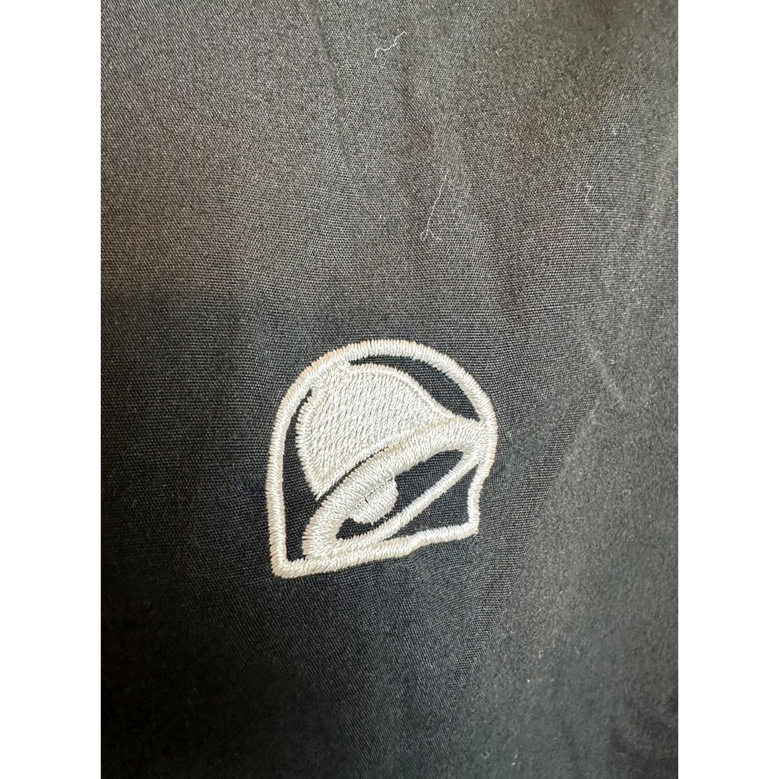Bell Taco Bell Shirt Men XLT Long Sleeve Button Up Employee Uniform Fast Food FLAW Size US XL / EU 56 / 4 - 4 Thumbnail