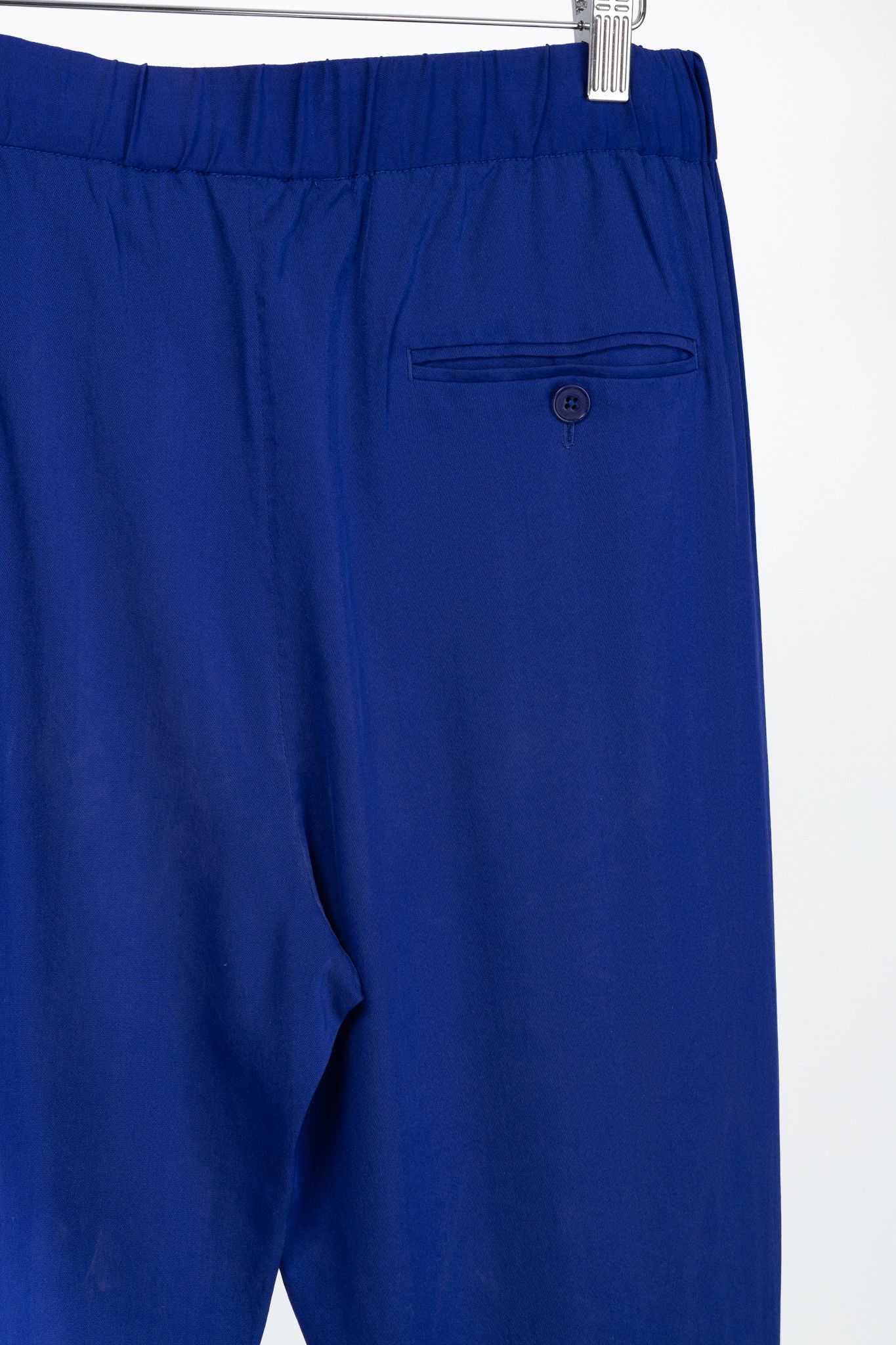 3.1 Phillip Lim 3.1 Phillip Lim AW/14 Blue Silk Crepe Draped Pocket Trousers Size 28" / US 6 / IT 42 - 6 Thumbnail