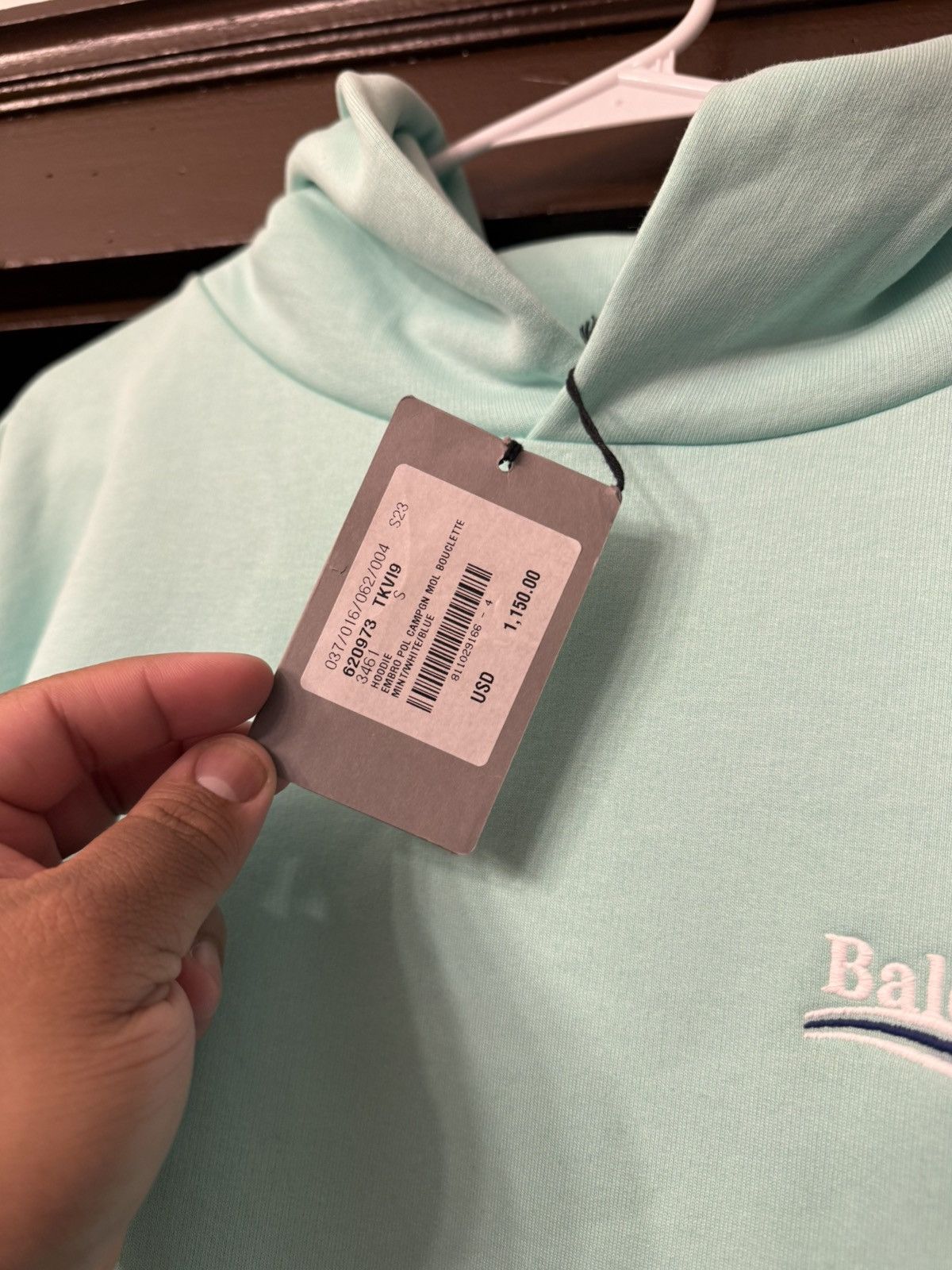 Balenciaga Balenciaga Mint Campaign Hoodie Size Small/ XXL Size US S / EU 44-46 / 1 - 4 Thumbnail