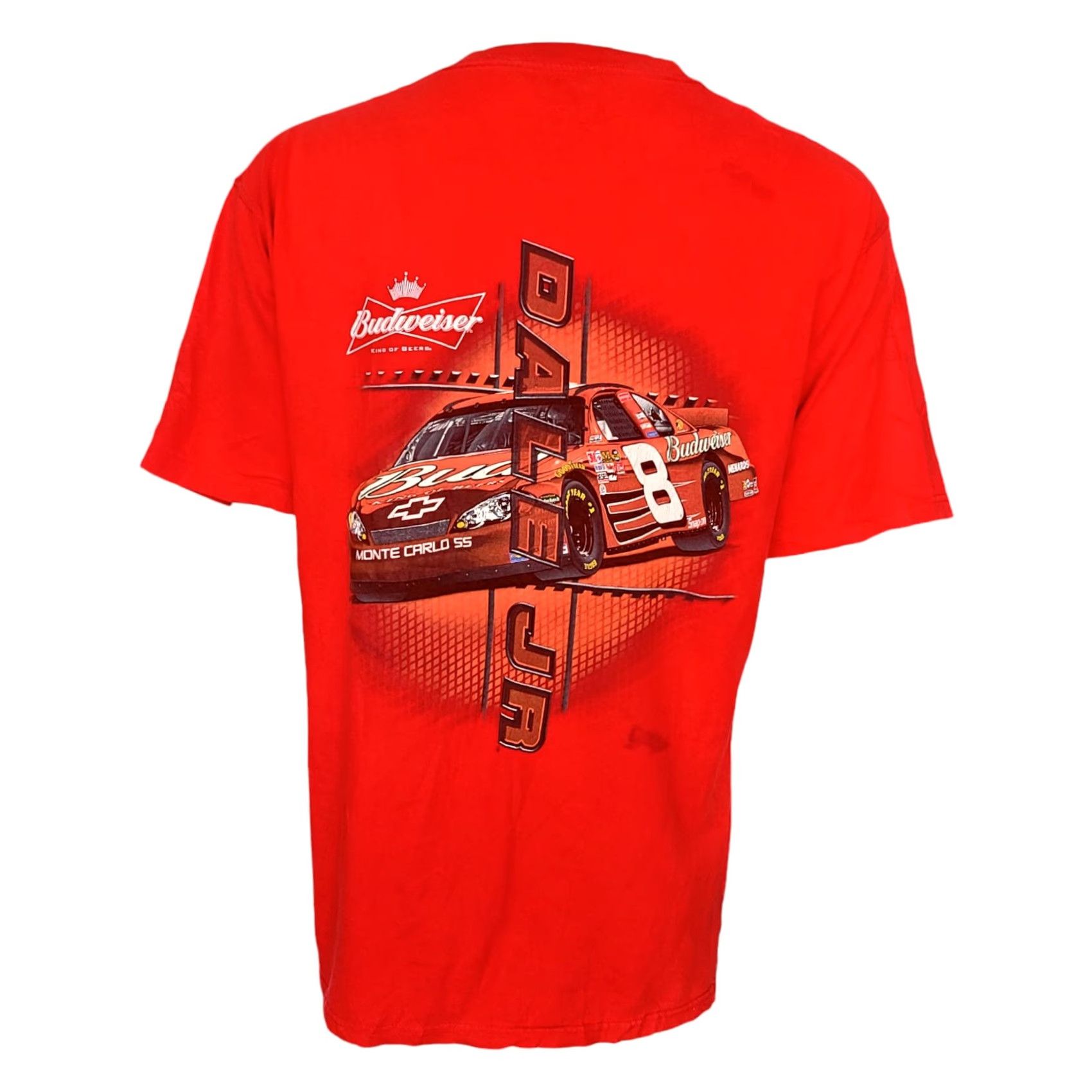 Chase Authentics VINTAGE Chase Authentics Dale Jr Racing T-Shirt XL Red 100% Cotton NASCAR Vintage Shirt Mens Size US XL / EU 56 / 4 - 4 Thumbnail