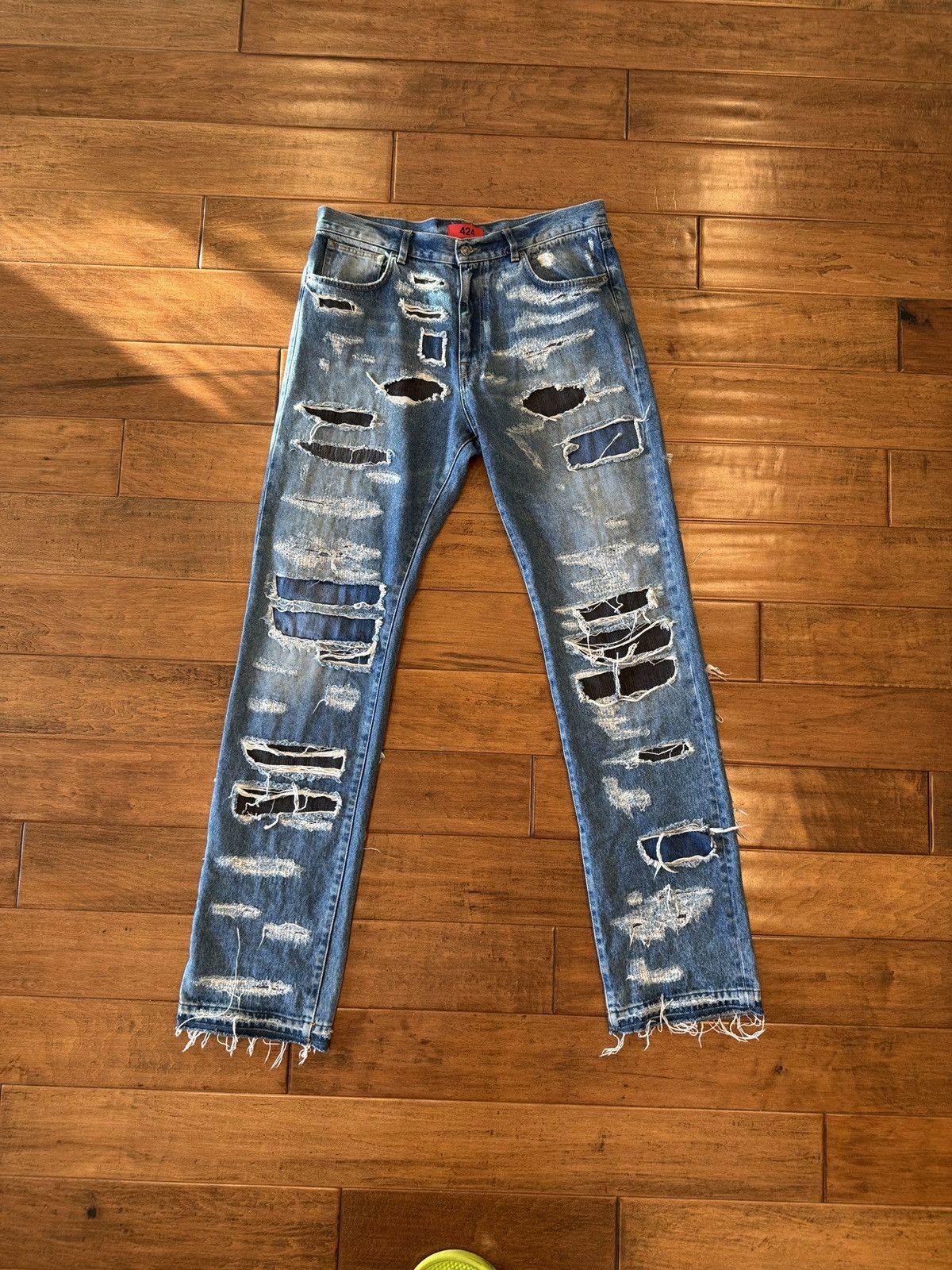 424 424 Distressed Straight Leg jeans Size US 34 / EU 50 - 1 Thumbnail