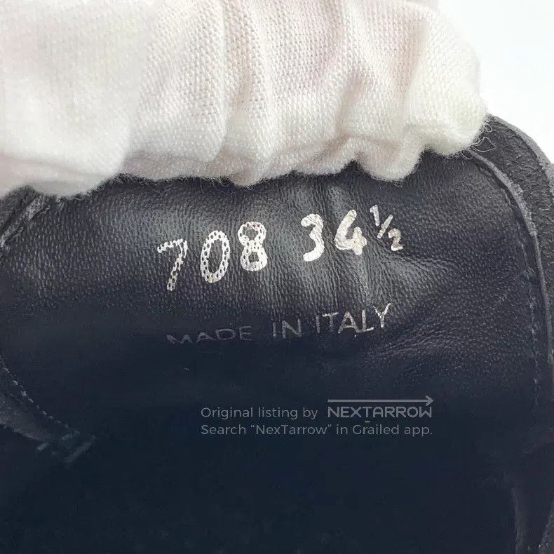 Prada Prada Black leather thick-soled lace-up leather shoes loaf Size US 4 / IT 34 - 6 Thumbnail