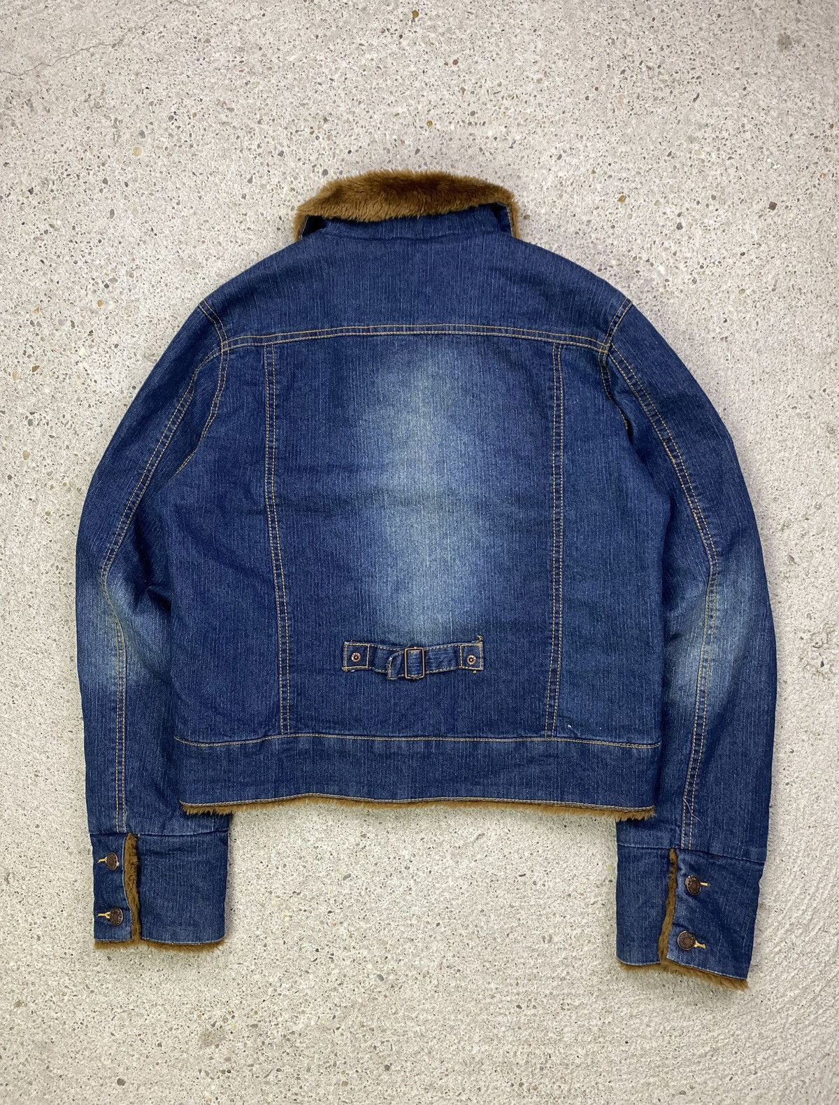 Abercrombie & Fitch Abercrombie & fitch denim jeans jacket fux fur vintage Size M / US 6-8 / IT 42-44 - 2 Thumbnail