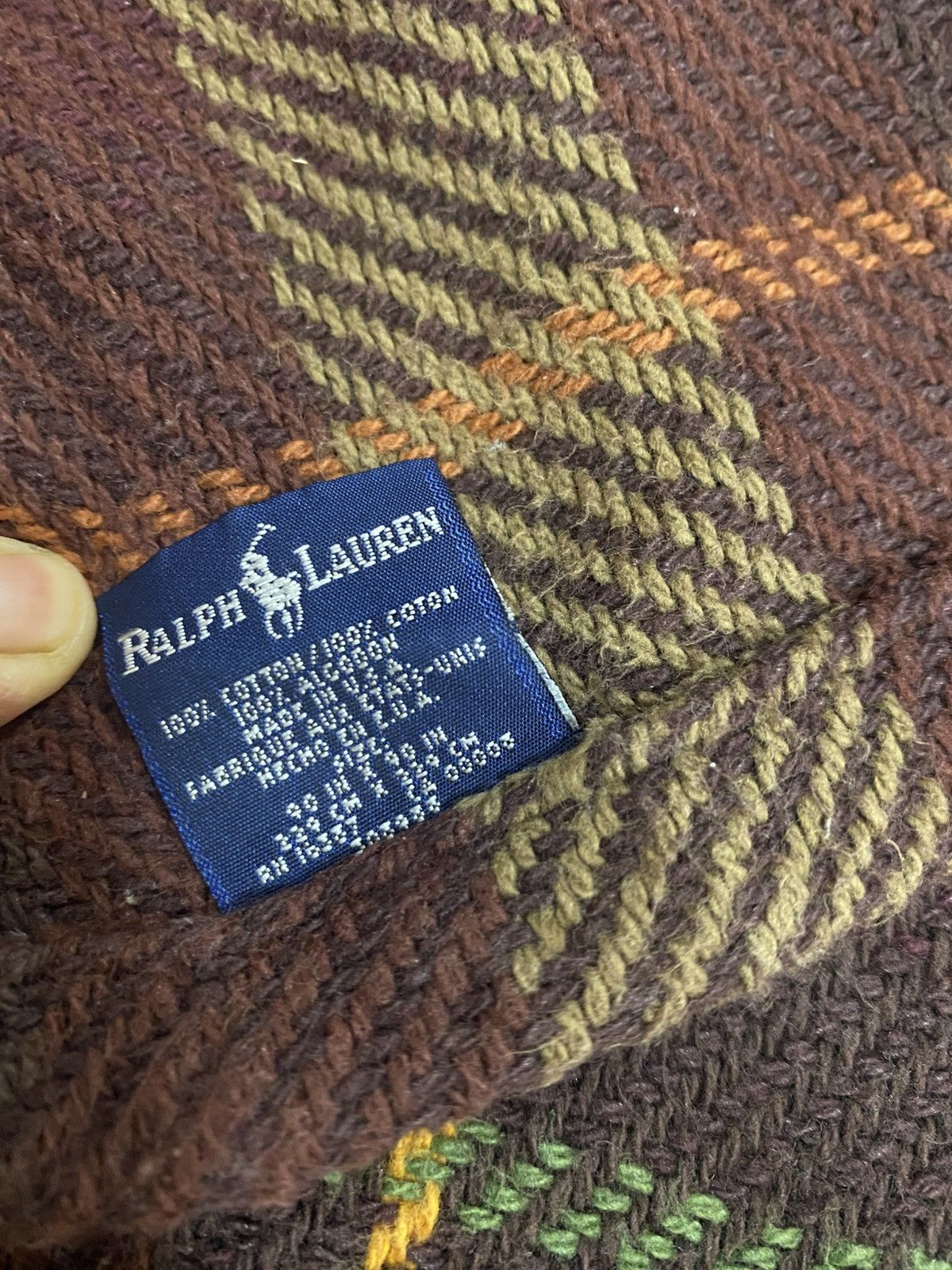Ralph Lauren Ralph Lauren plaid blanket large size Size ONE SIZE - 5 Thumbnail