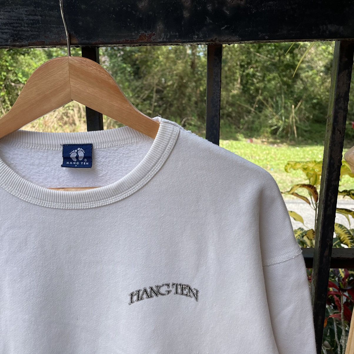 Hang Ten × Vintage 🔥Vintage Hang Ten Big Logo Surfing Pullover Sweatshirts Size US M / EU 48-50 / 2 - 4 Thumbnail