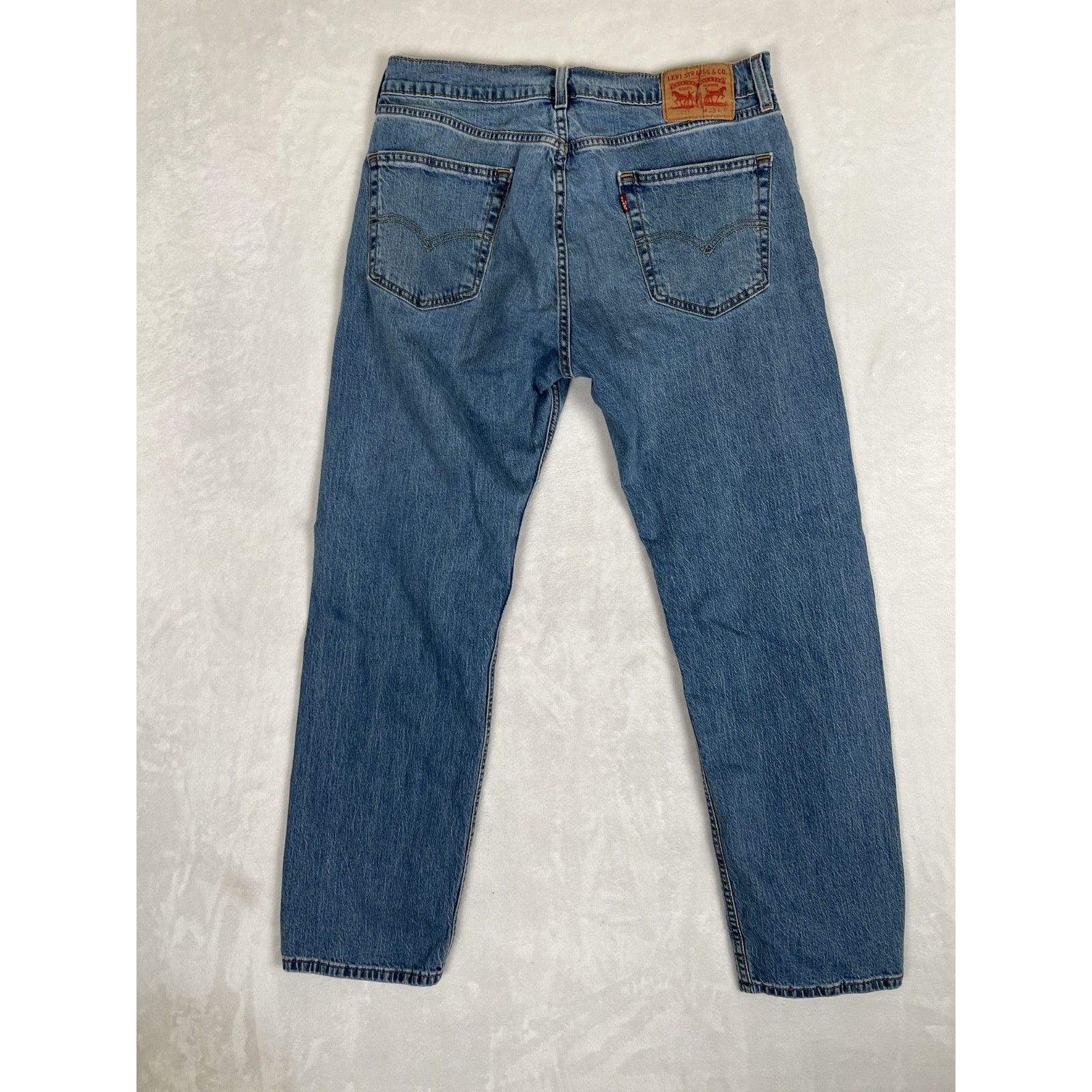 Levi's Levis 505 Jeans Mens 32x30 Blue Denim Regular Straight Mediu Size US 32 / EU 48 - 6 Thumbnail