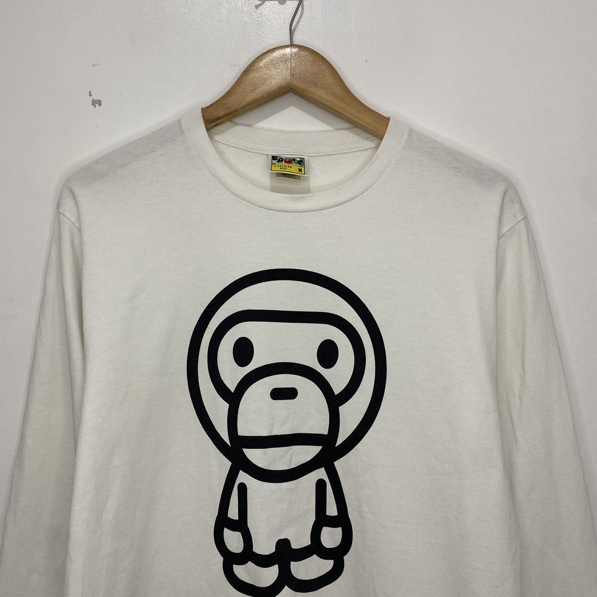 Bape Baby Milo Long Sleeves Tee Size US M / EU 48-50 / 2 - 2 Thumbnail