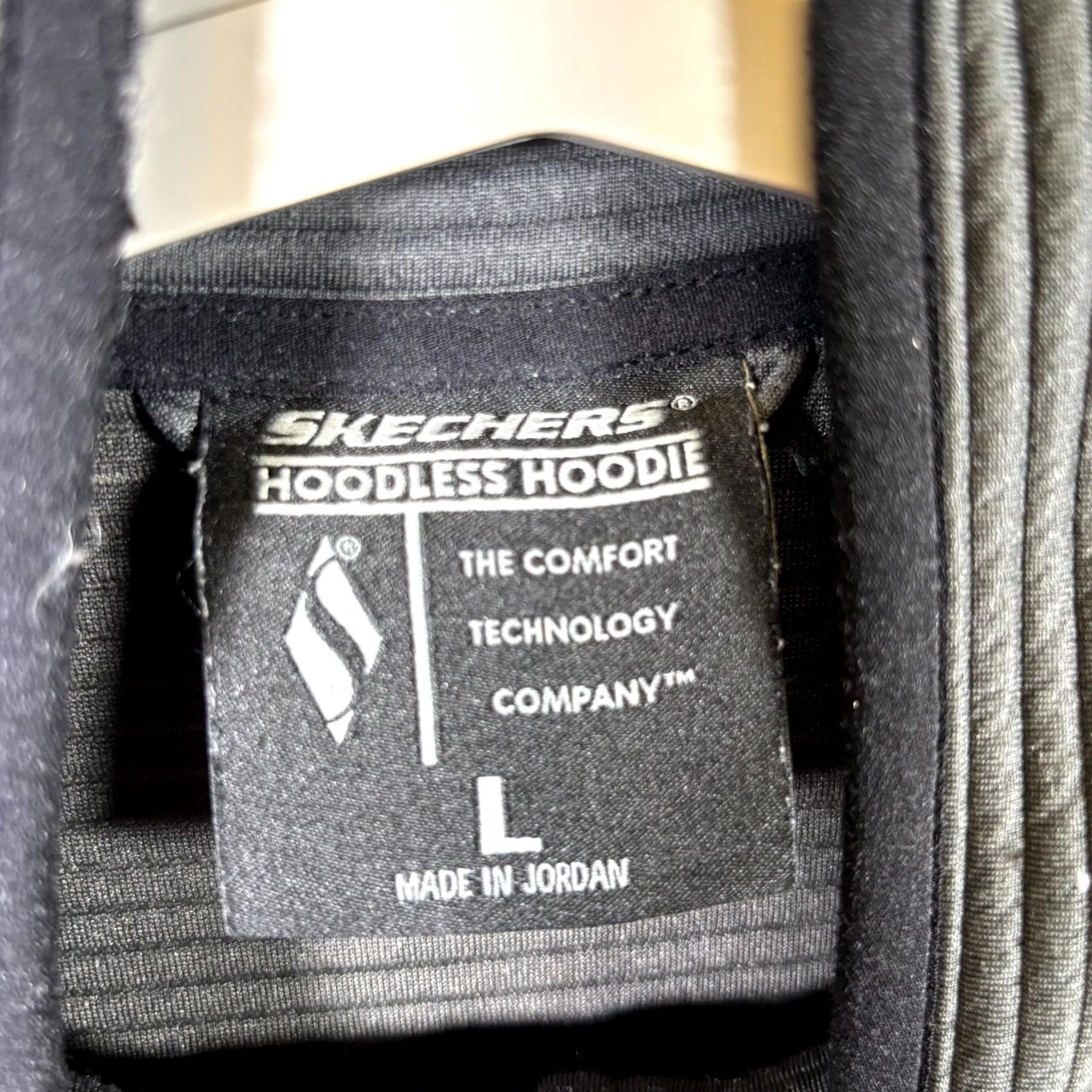 SKECHERS Skechers The Hoodless Hoodie Ottoman Jacket Mens L Asphalt Gray Full Zip Jacket Size US L / EU 52-54 / 3 - 3 Thumbnail