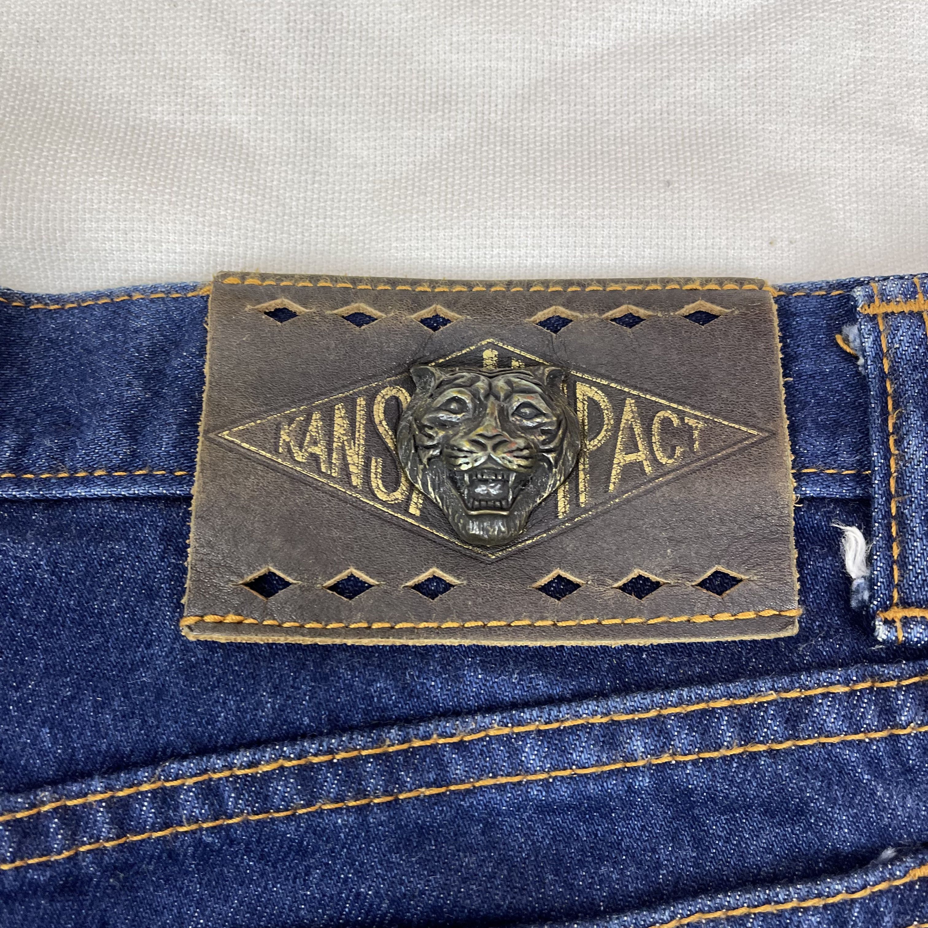 Kansai Yamamoto KANSAI IMPACT Denim Jeans Rare Design #1152/AO Size US 31 - 15 Thumbnail