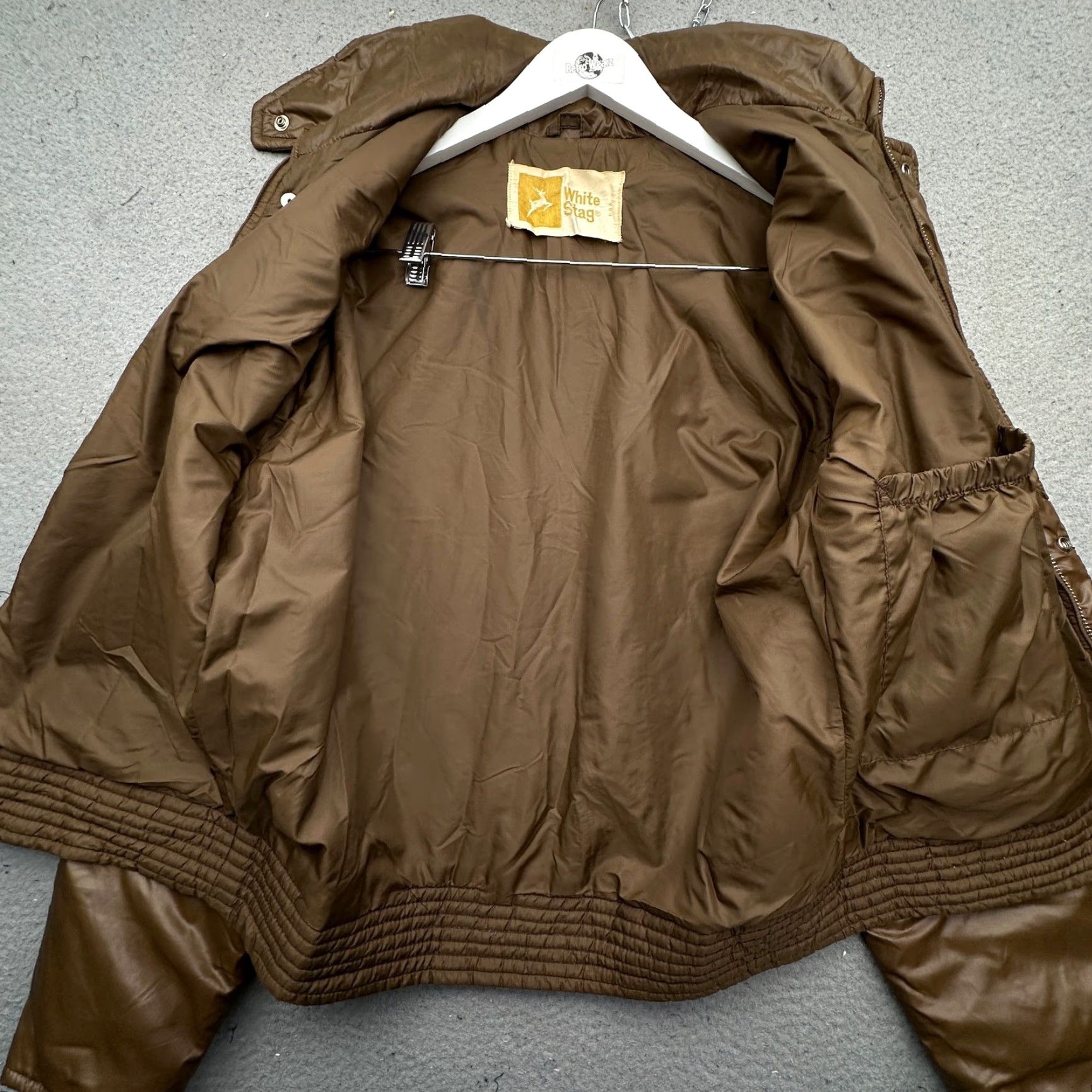 Vintage VINTAGE White Stag Puffer Jacket Mens Large Brown Yellow Orange Talon USA Made Size US L / EU 52-54 / 3 - 6 Thumbnail