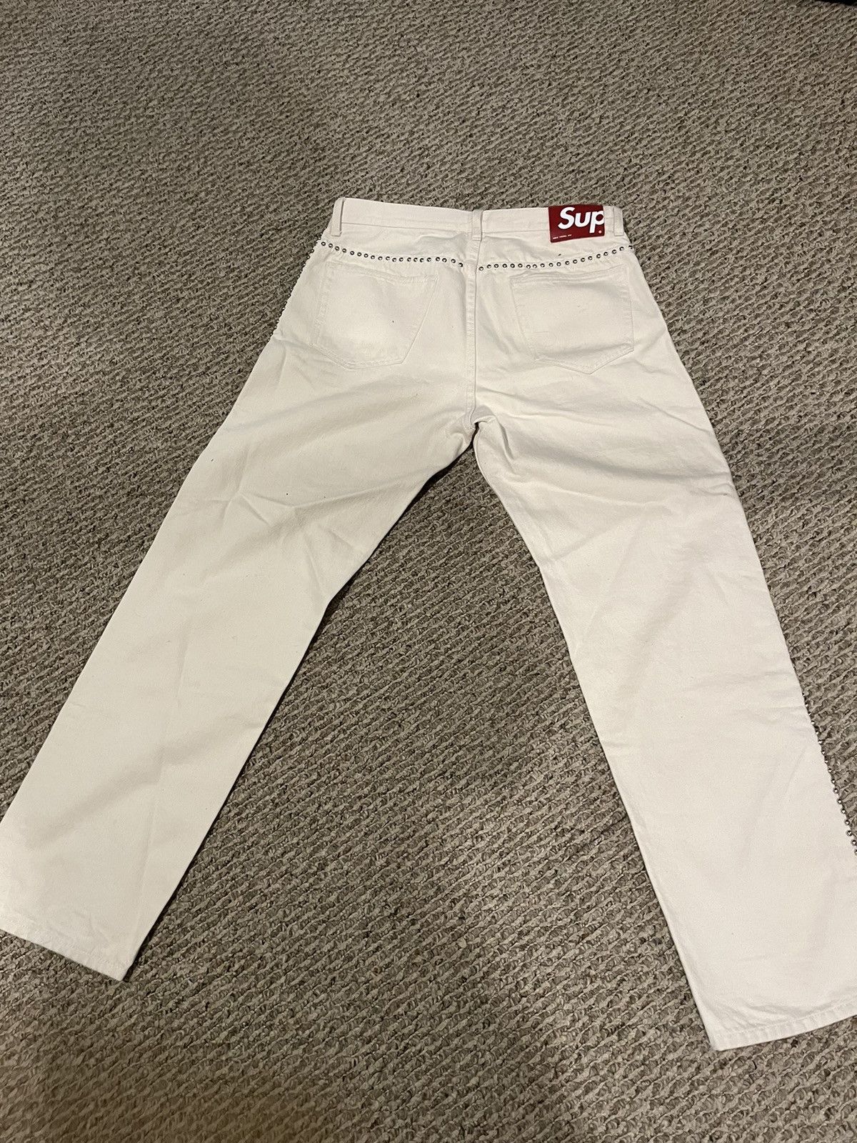 B.B. Simon × Supreme Bb Simon supreme studded jeans Size US 32 / EU 48 - 3 Thumbnail